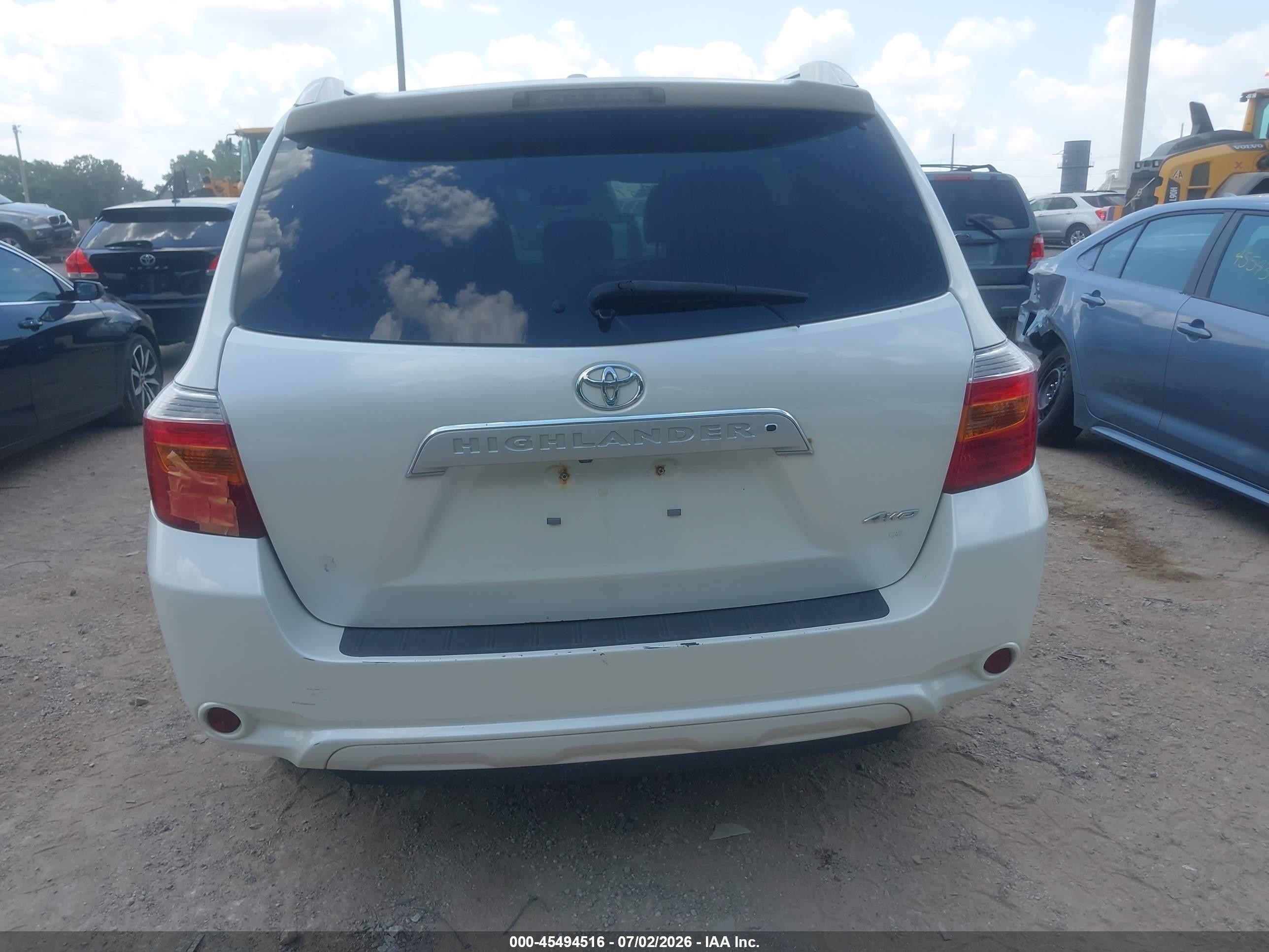 2010 Toyota Highlander Limited V6 White vin: 5TDDK3EH1AS030408