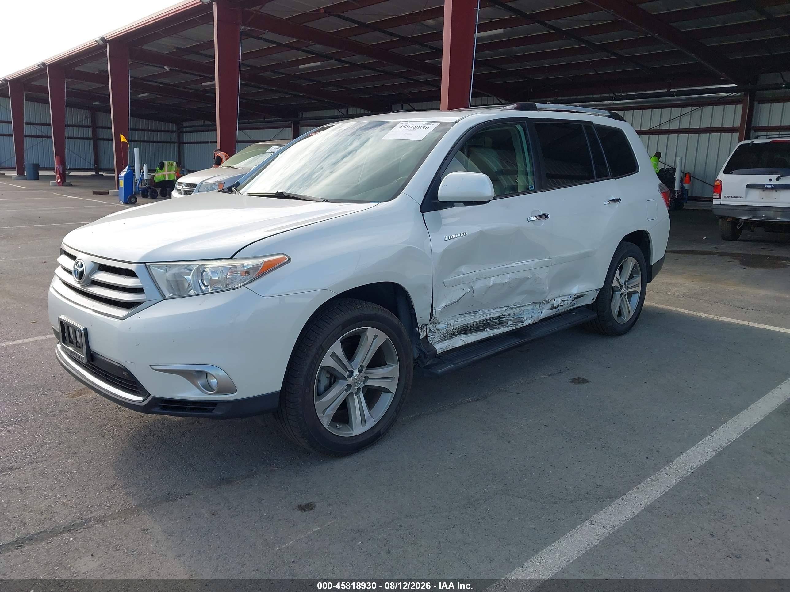 2011 Toyota Highlander Limited V6 Белый vin: 5TDDK3EH1BS045198