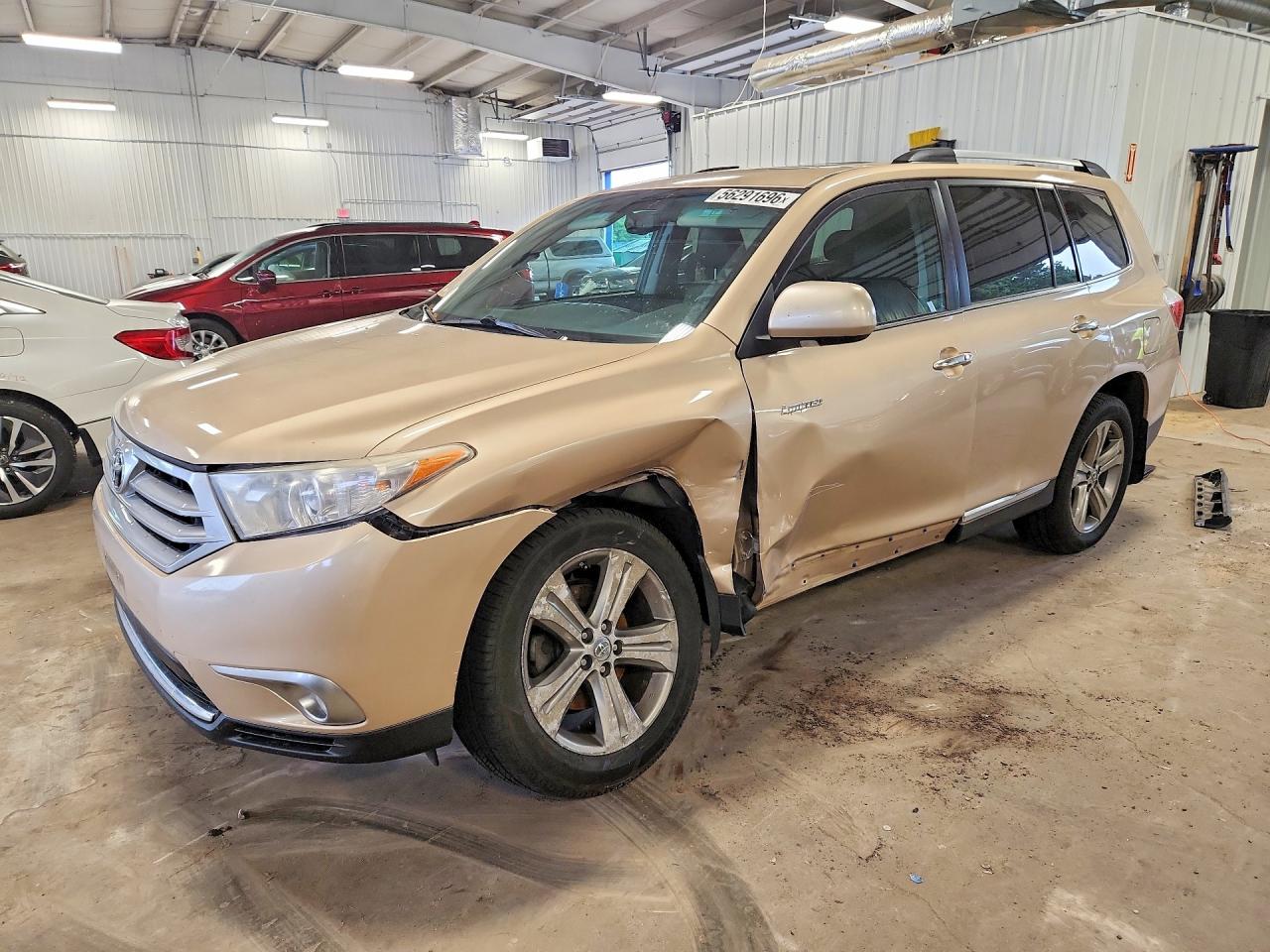 2011 Toyota Highlander Limited Tan vin: 5TDDK3EH1BS085913