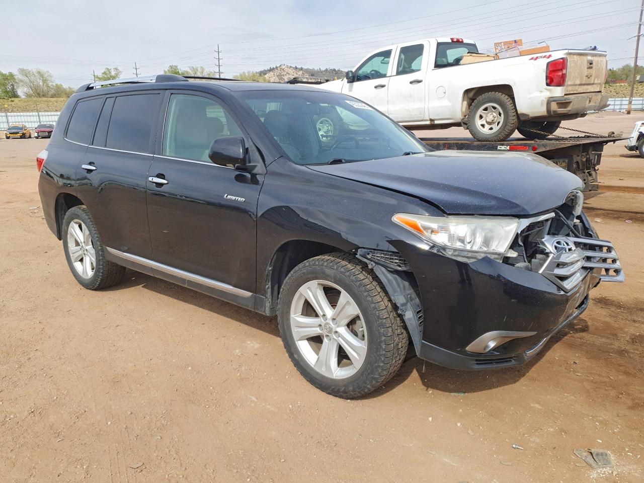 2012 Toyota Highlander Limited Black vin: 5TDDK3EH1CS123822