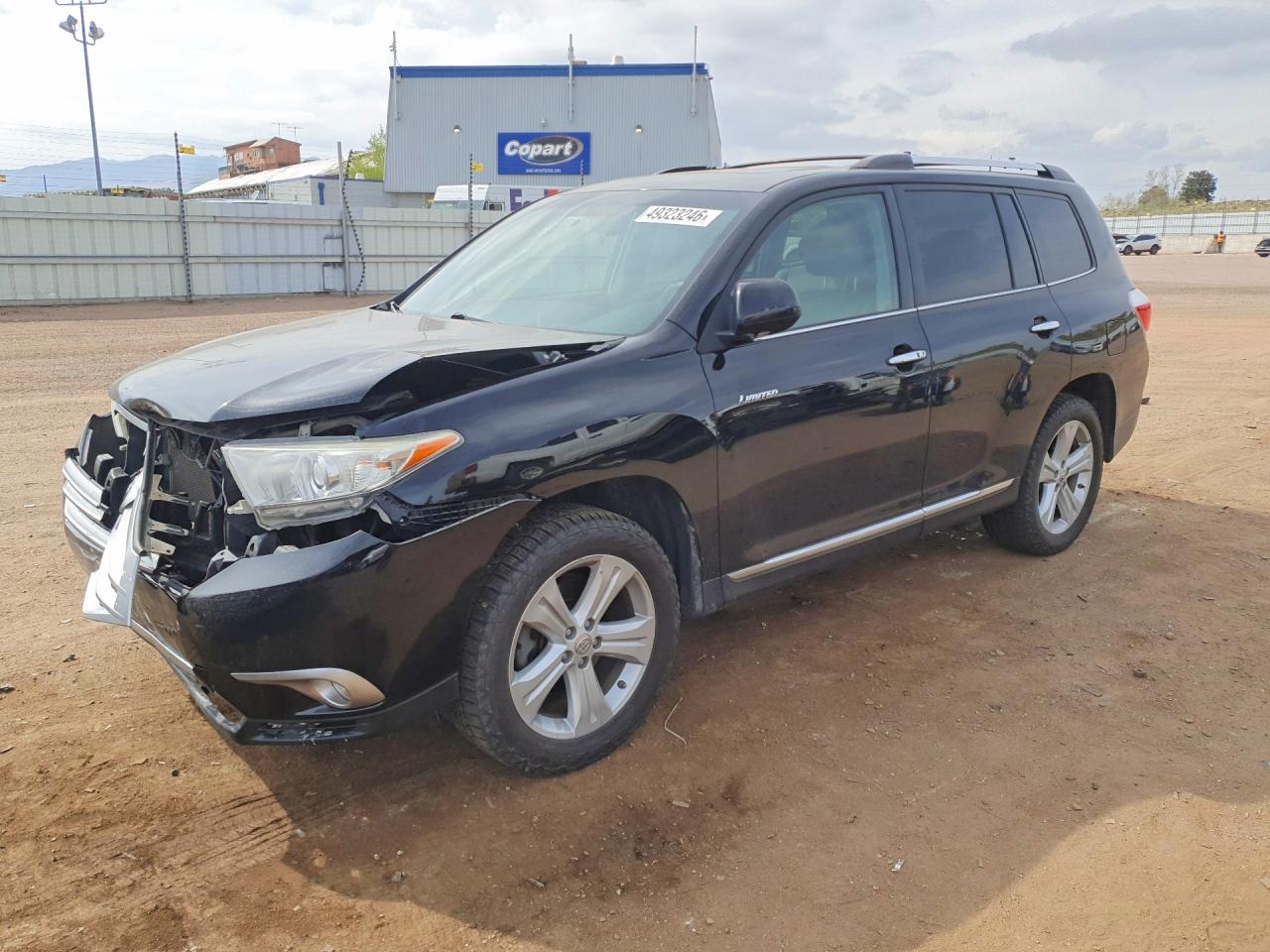 2012 Toyota Highlander Limited Black vin: 5TDDK3EH1CS123822