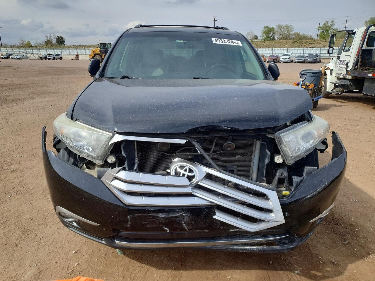 2012 Toyota Highlander Limited Black vin: 5TDDK3EH1CS123822