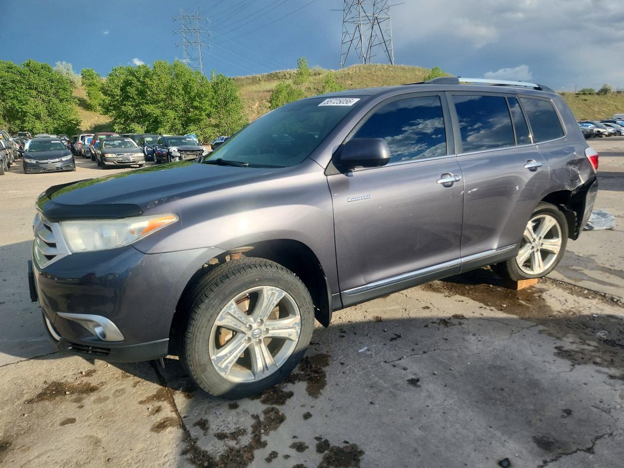 2012 Toyota Highlander Limited Черный vin: 5TDDK3EH1CS133041