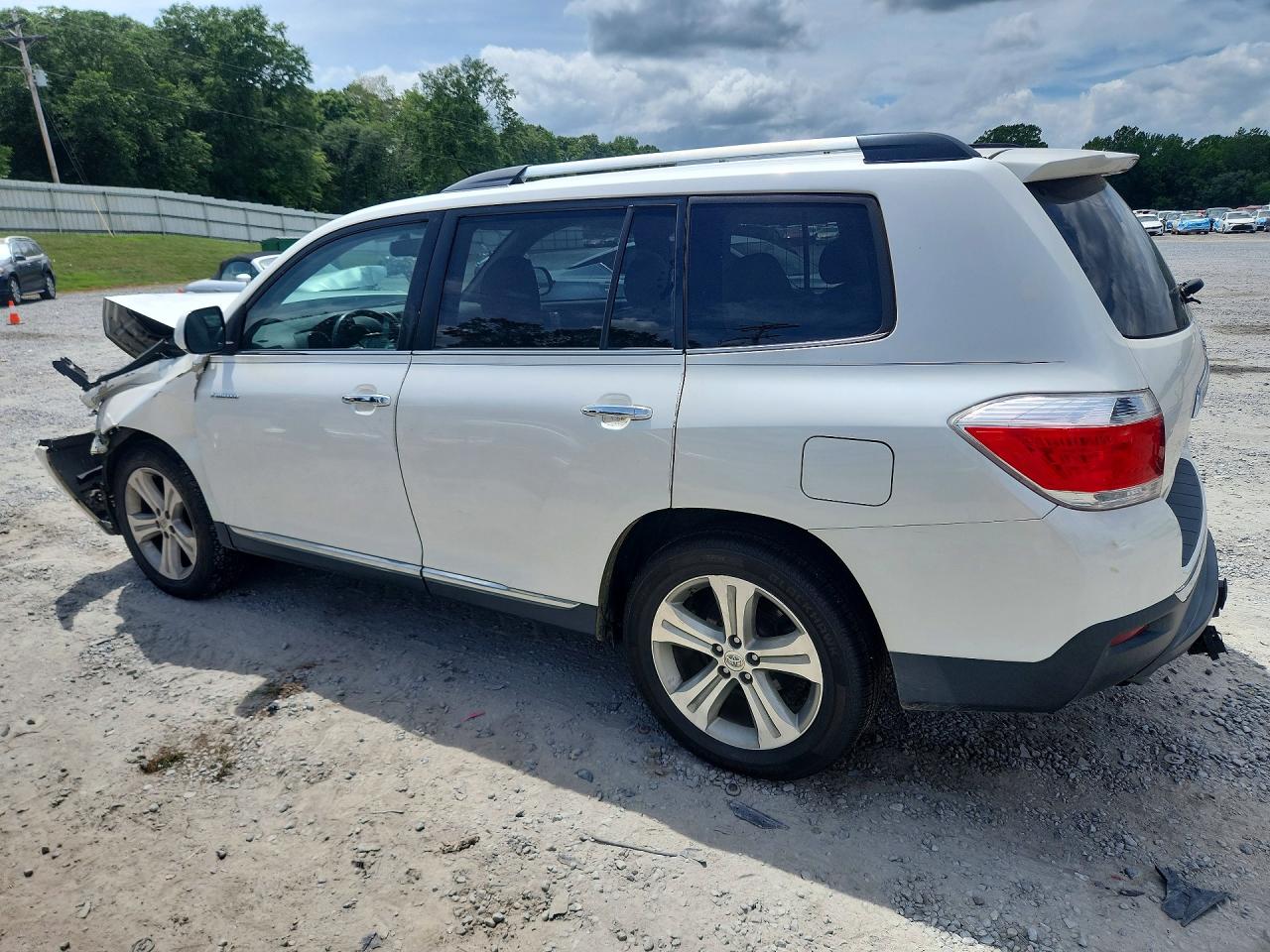 2012 Toyota Highlander Limited White vin: 5TDDK3EH1CS163947