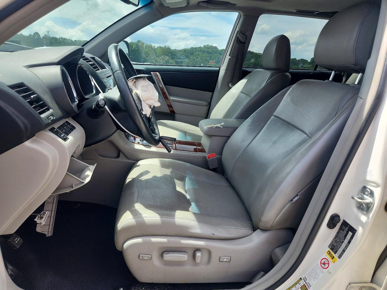 2012 Toyota Highlander Limited White vin: 5TDDK3EH1CS163947