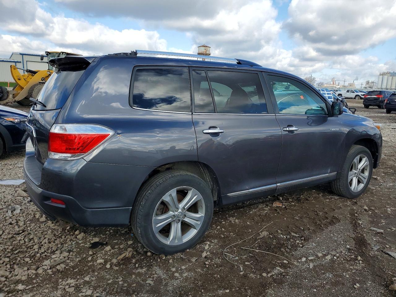 2013 Toyota Highlander Limited Серый vin: 5TDDK3EH1DS210010