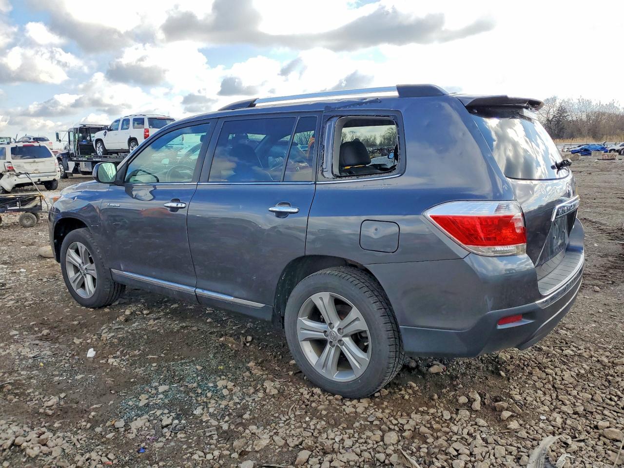 2013 Toyota Highlander Limited Серый vin: 5TDDK3EH1DS210010