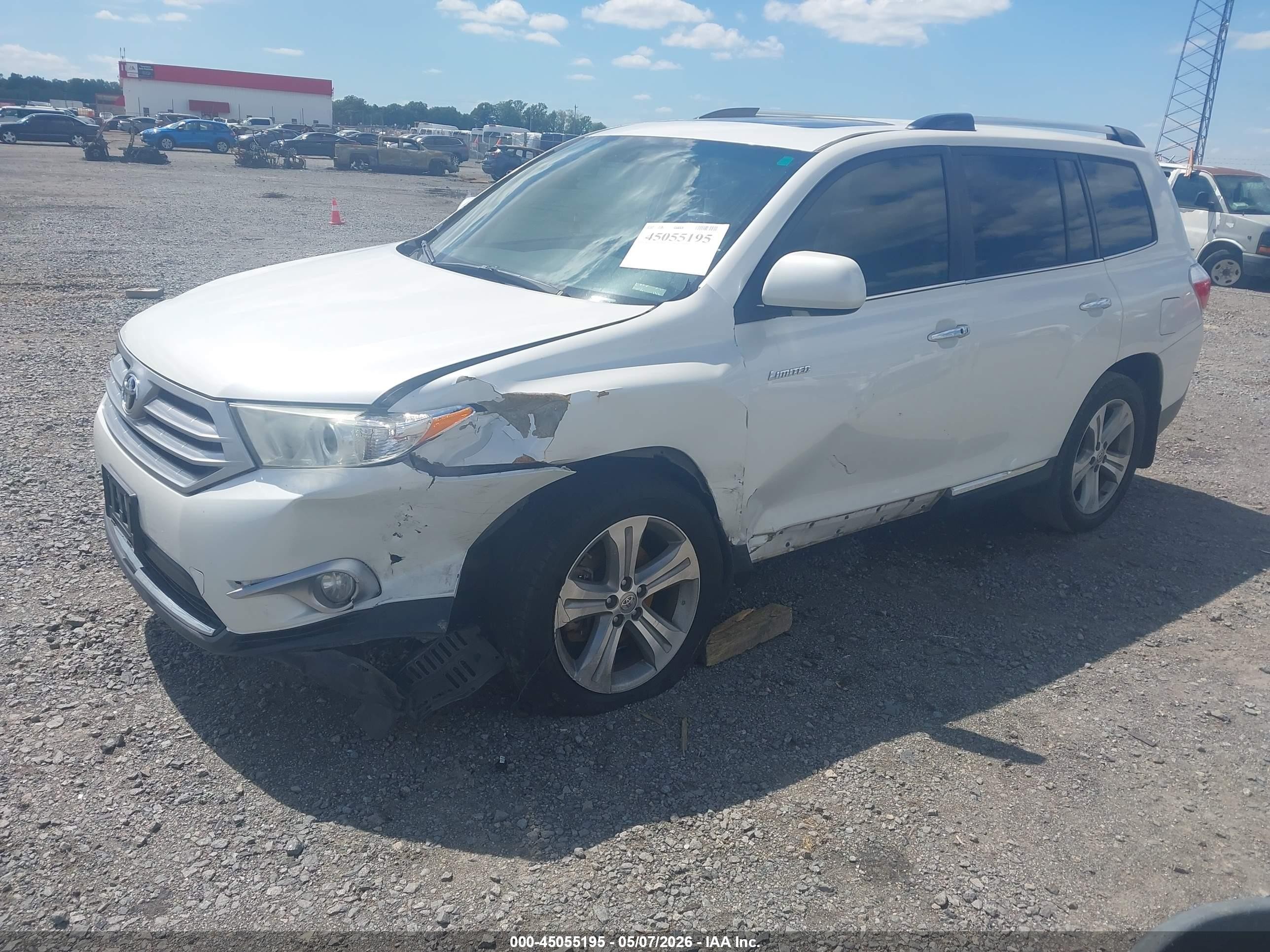 2013 Toyota Highlander Limited V6 White vin: 5TDDK3EH1DS214946