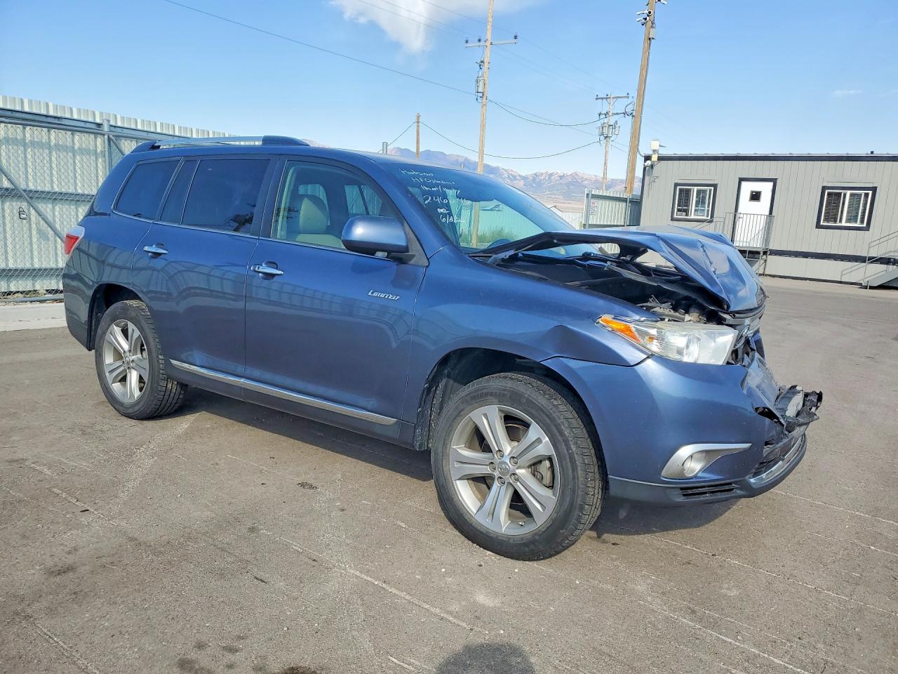 2013 Toyota Highlander Limited Blue vin: 5TDDK3EH1DS246246