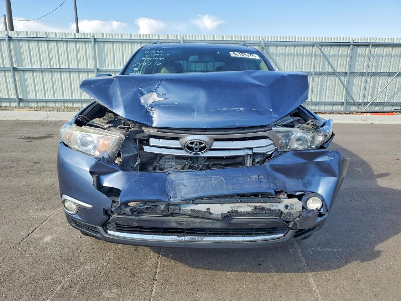 2013 Toyota Highlander Limited Blue vin: 5TDDK3EH1DS246246