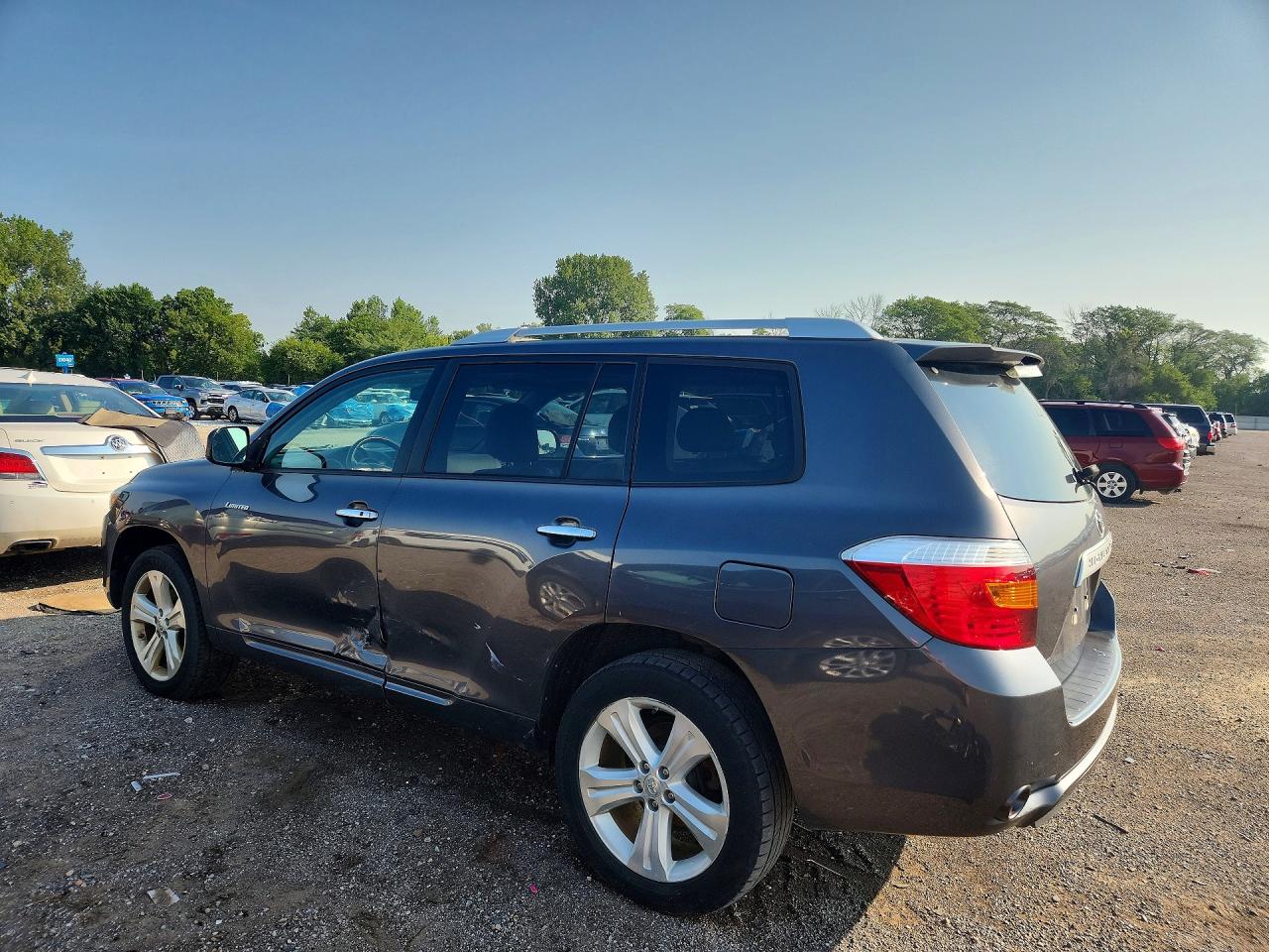 2010 Toyota Highlander Limited Серый vin: 5TDDK3EH2AS001208