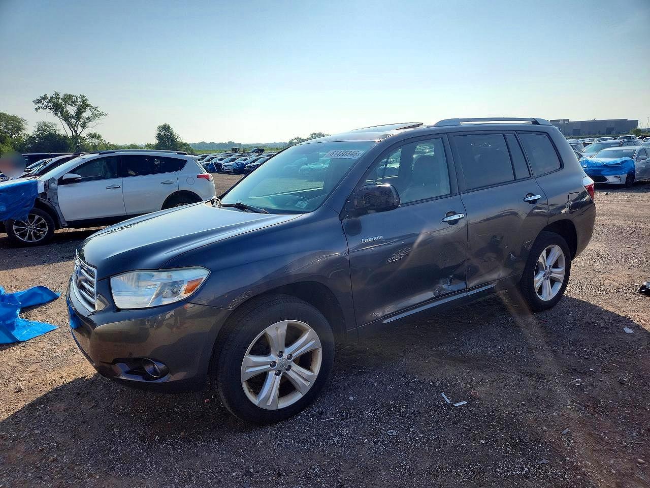 2010 Toyota Highlander Limited Серый vin: 5TDDK3EH2AS001208