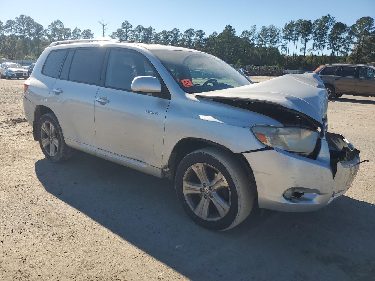 2010 Toyota Highlander Limited Серебряный vin: 5TDDK3EH2AS021197