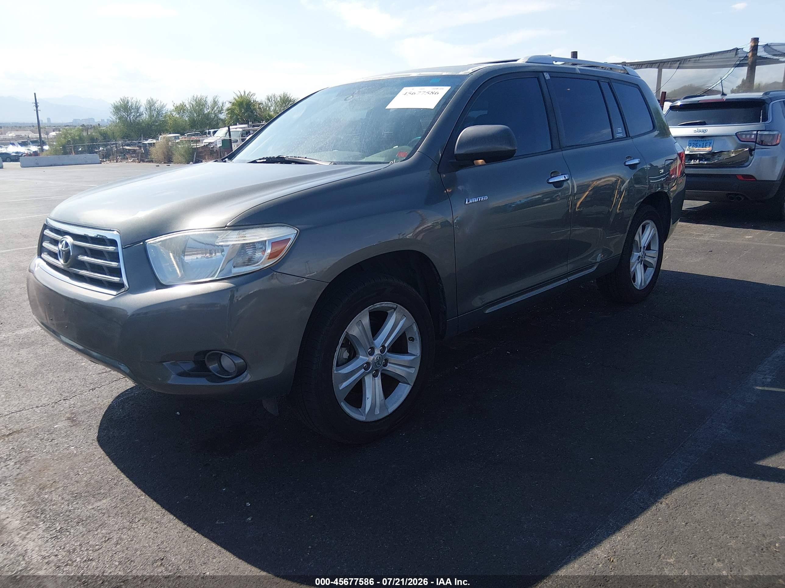 2010 Toyota Highlander Limited V6 Green vin: 5TDDK3EH2AS021801