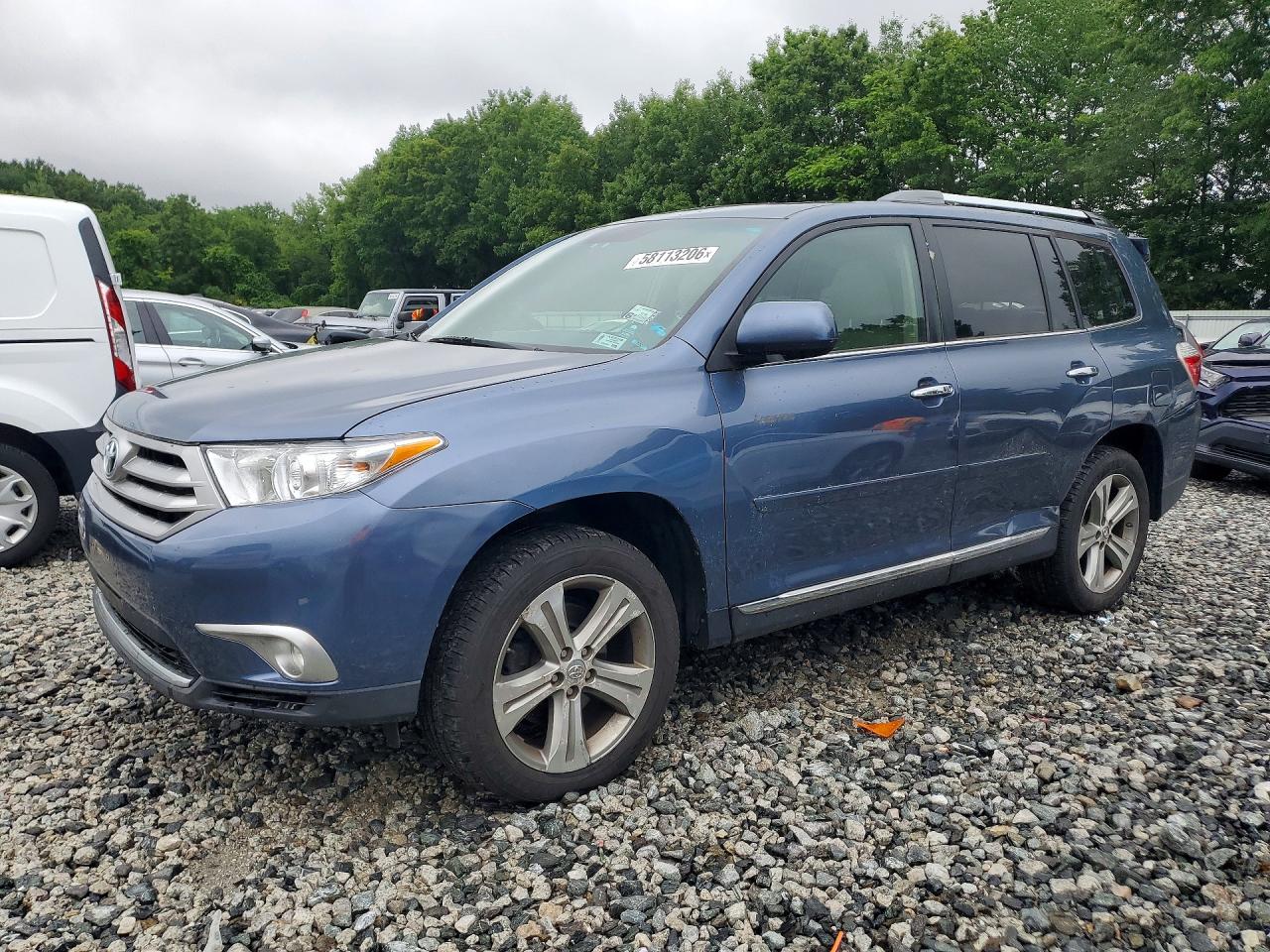 2011 Toyota Highlander Limited Blue vin: 5TDDK3EH2BS044240