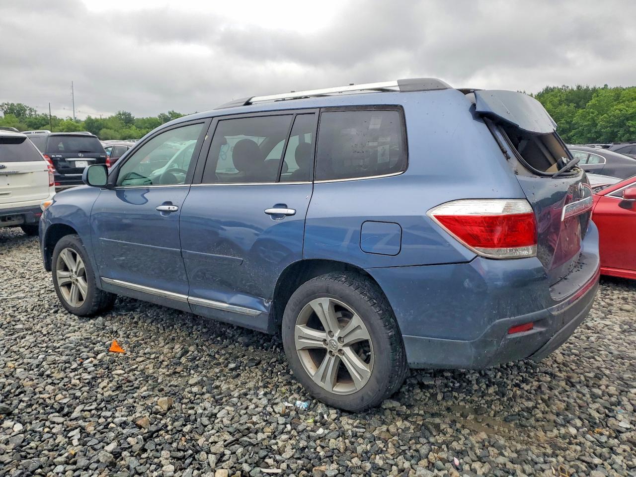 2011 Toyota Highlander Limited Blue vin: 5TDDK3EH2BS044240
