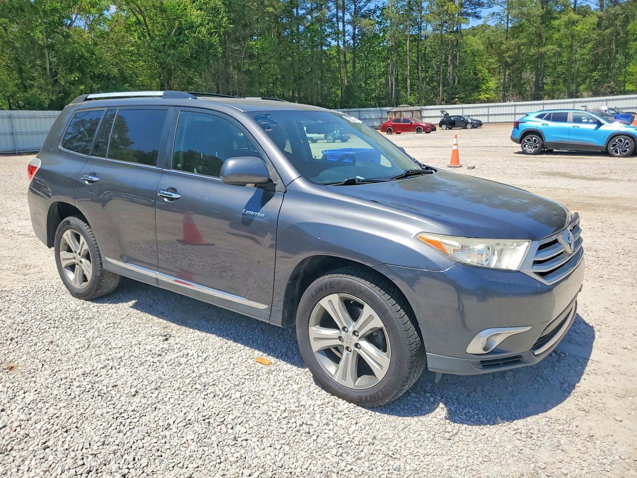 2011 Toyota Highlander Limited Серый vin: 5TDDK3EH2BS051835