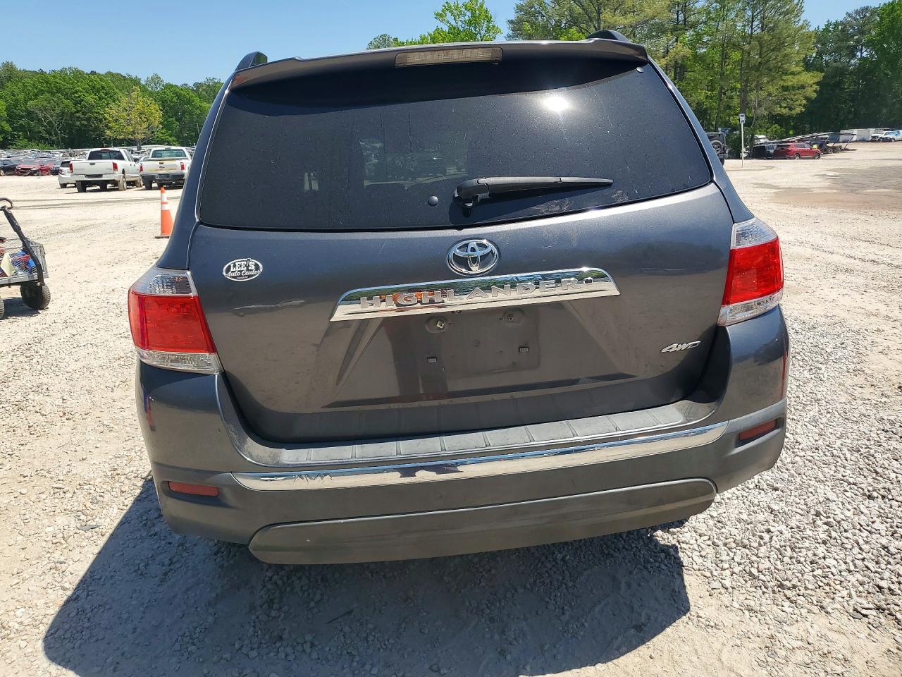 2011 Toyota Highlander Limited Серый vin: 5TDDK3EH2BS051835