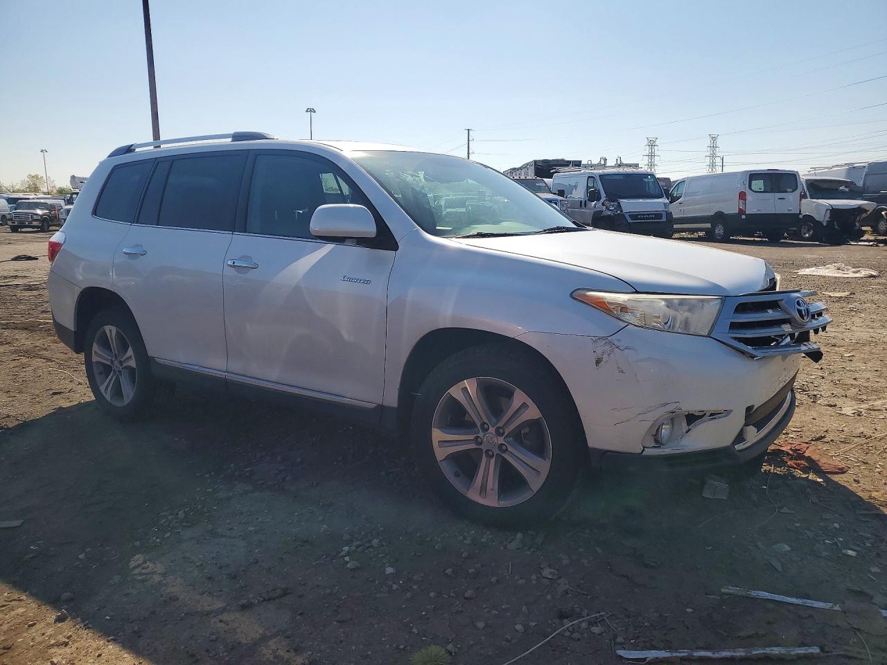 2011 Toyota Highlander Limited White vin: 5TDDK3EH2BS055013