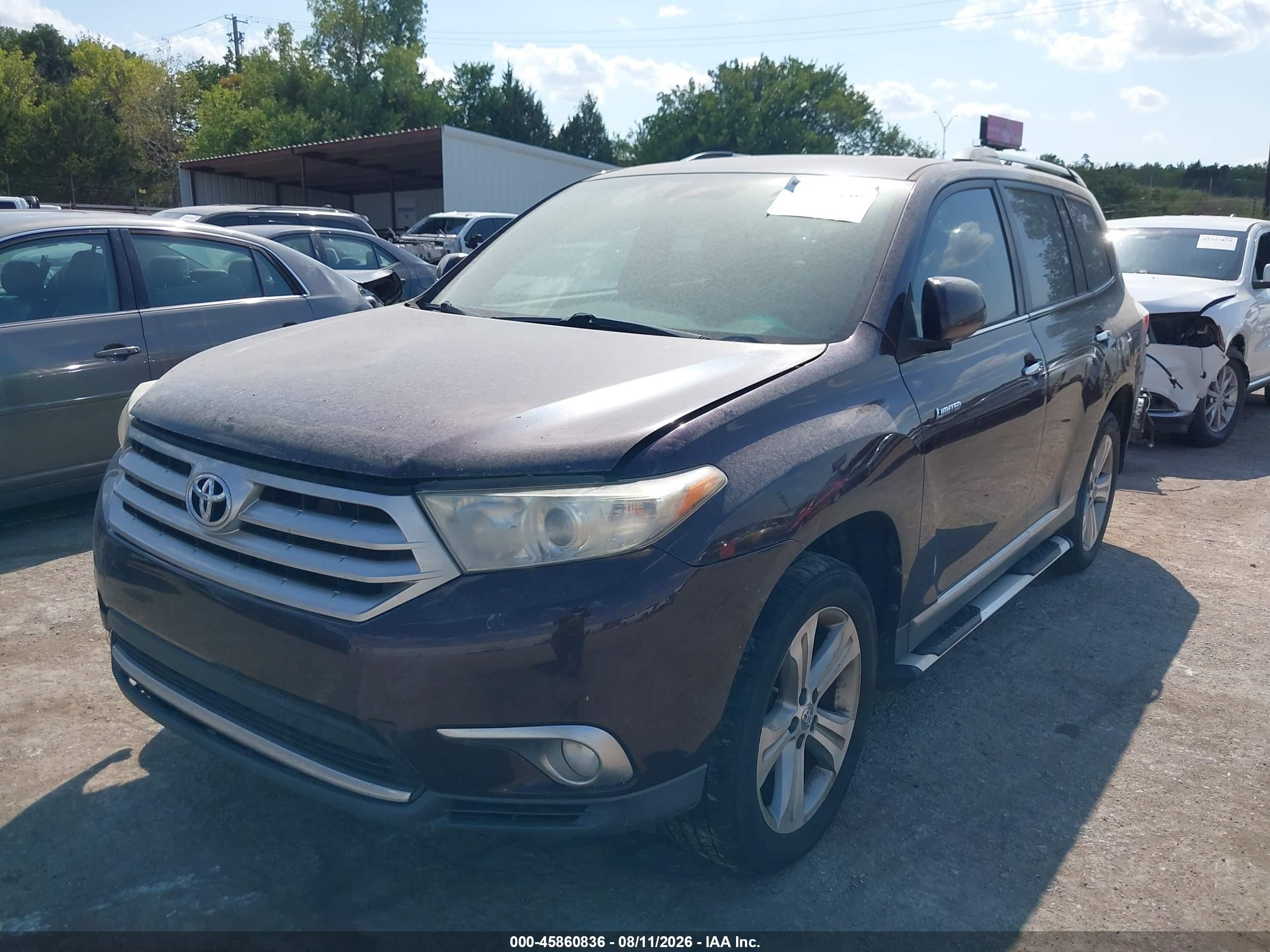 2011 Toyota Highlander Limited V6 Maroon vin: 5TDDK3EH2BS060213