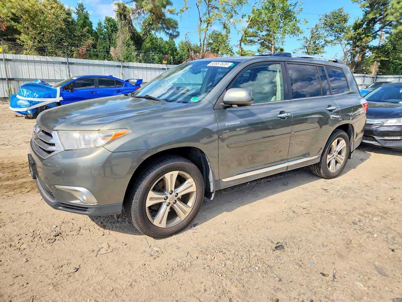 2011 Toyota Highlander Limited Green vin: 5TDDK3EH2BS068148