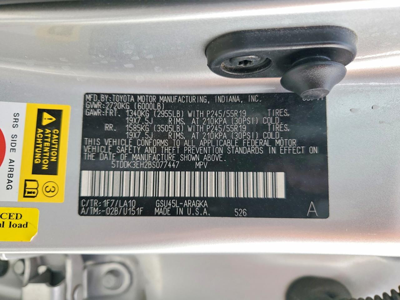 2011 Toyota Highlander Limited Silver vin: 5TDDK3EH2BS077447