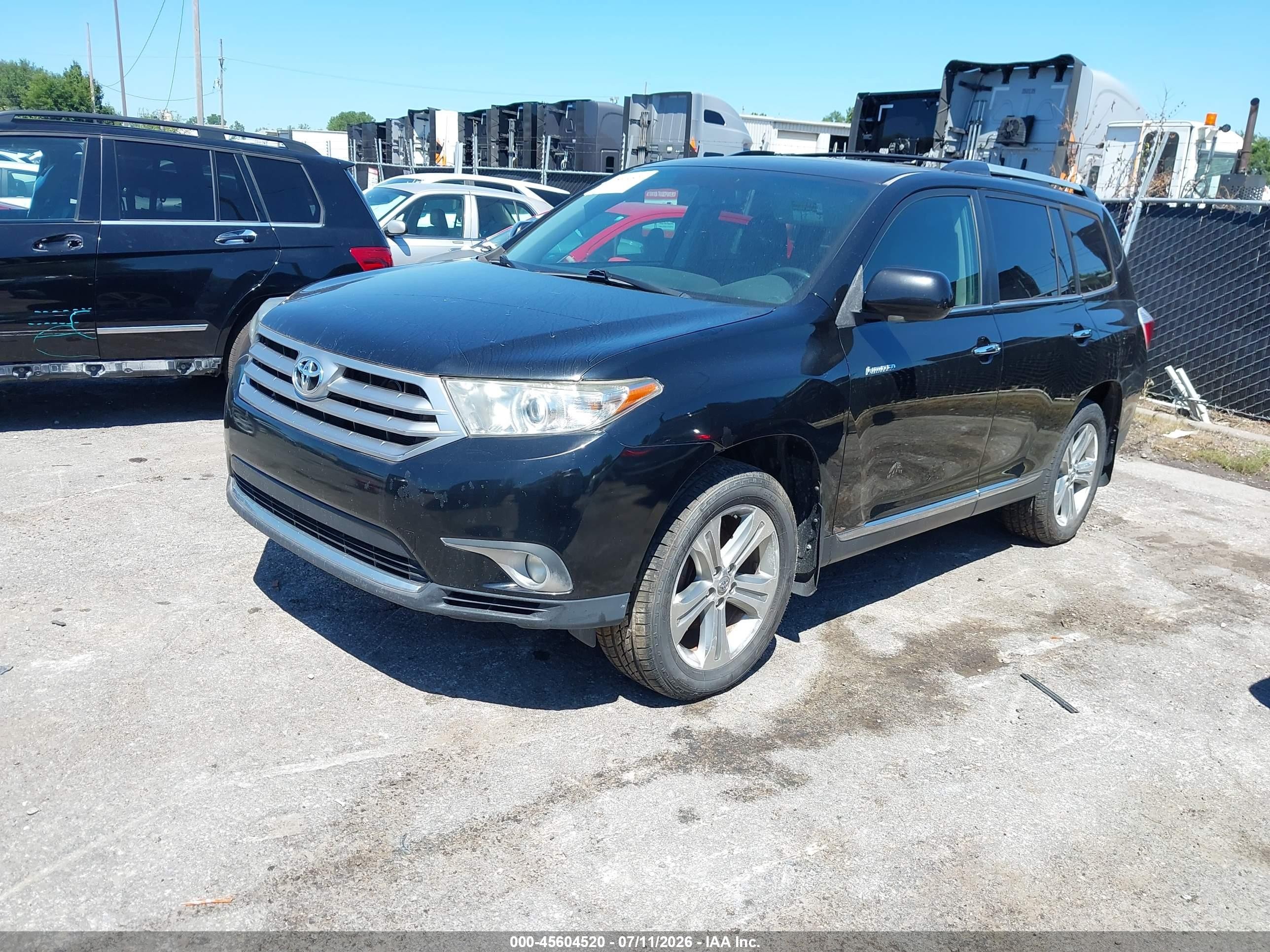 2011 Toyota Highlander Limited V6 Black vin: 5TDDK3EH2BS079604
