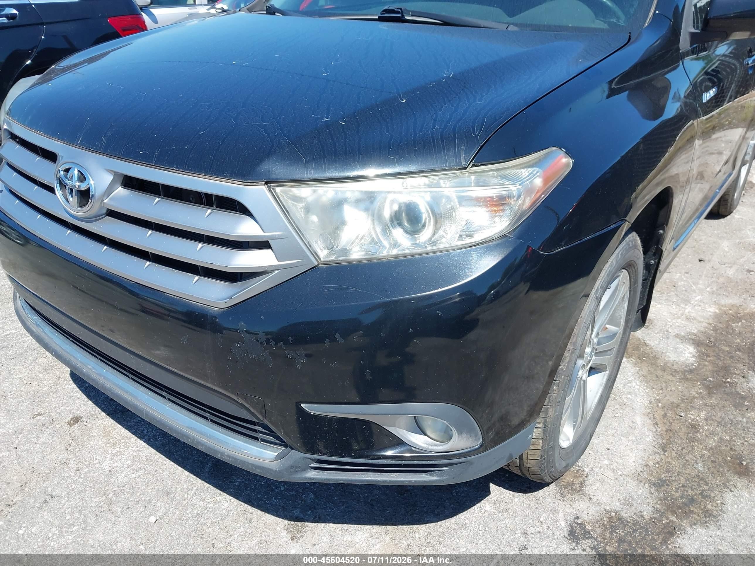 2011 Toyota Highlander Limited V6 Black vin: 5TDDK3EH2BS079604