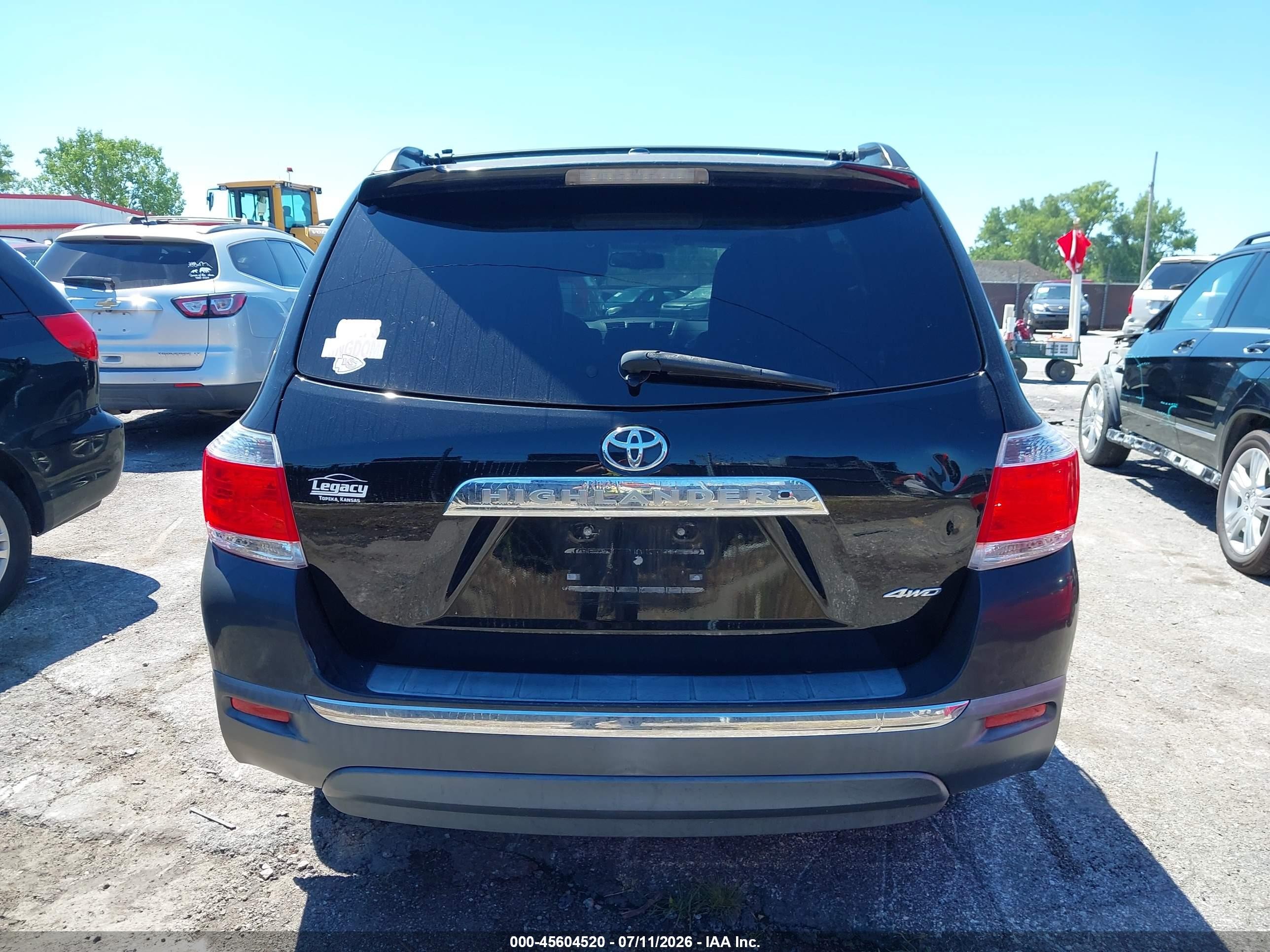 2011 Toyota Highlander Limited V6 Black vin: 5TDDK3EH2BS079604
