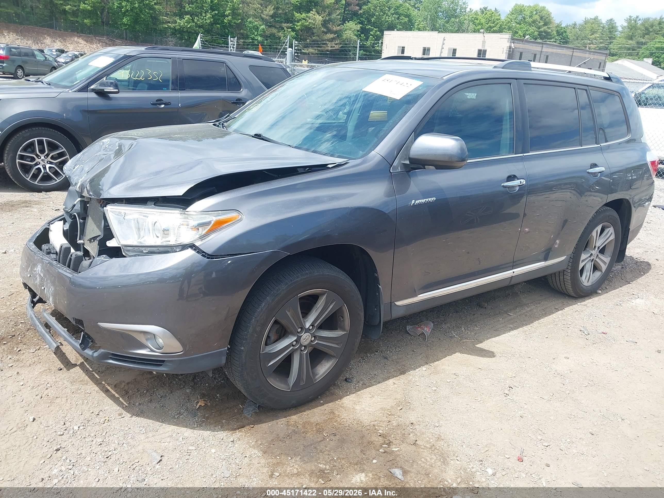 2012 Toyota Highlander Limited V6 Gray vin: 5TDDK3EH2CS093651