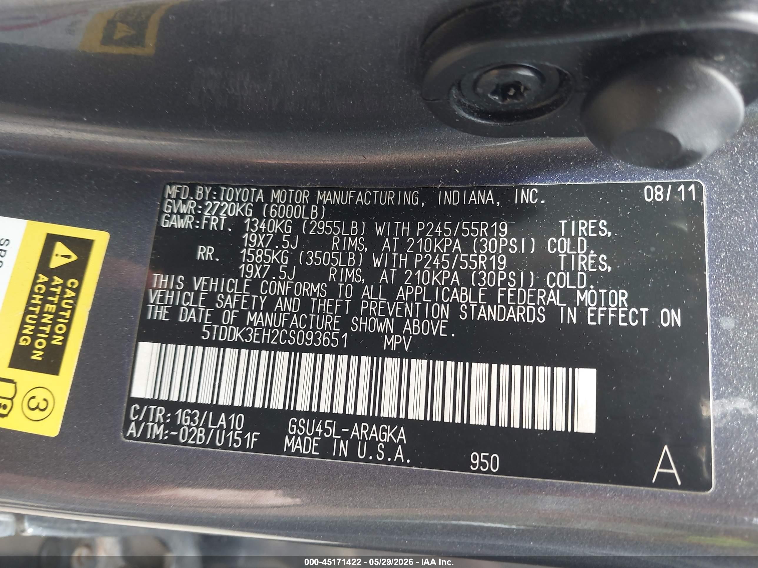 2012 Toyota Highlander Limited V6 Gray vin: 5TDDK3EH2CS093651