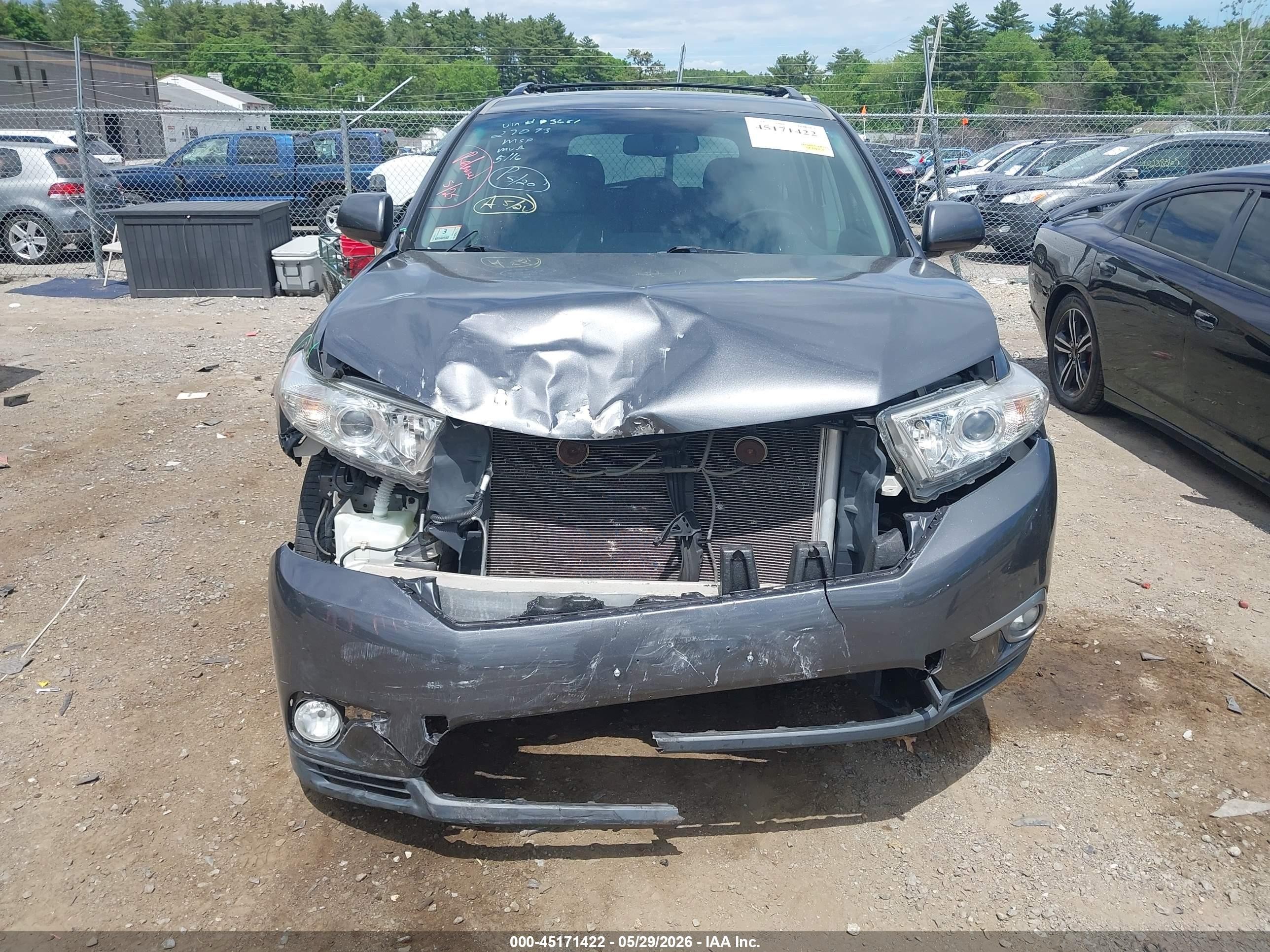 2012 Toyota Highlander Limited V6 Gray vin: 5TDDK3EH2CS093651