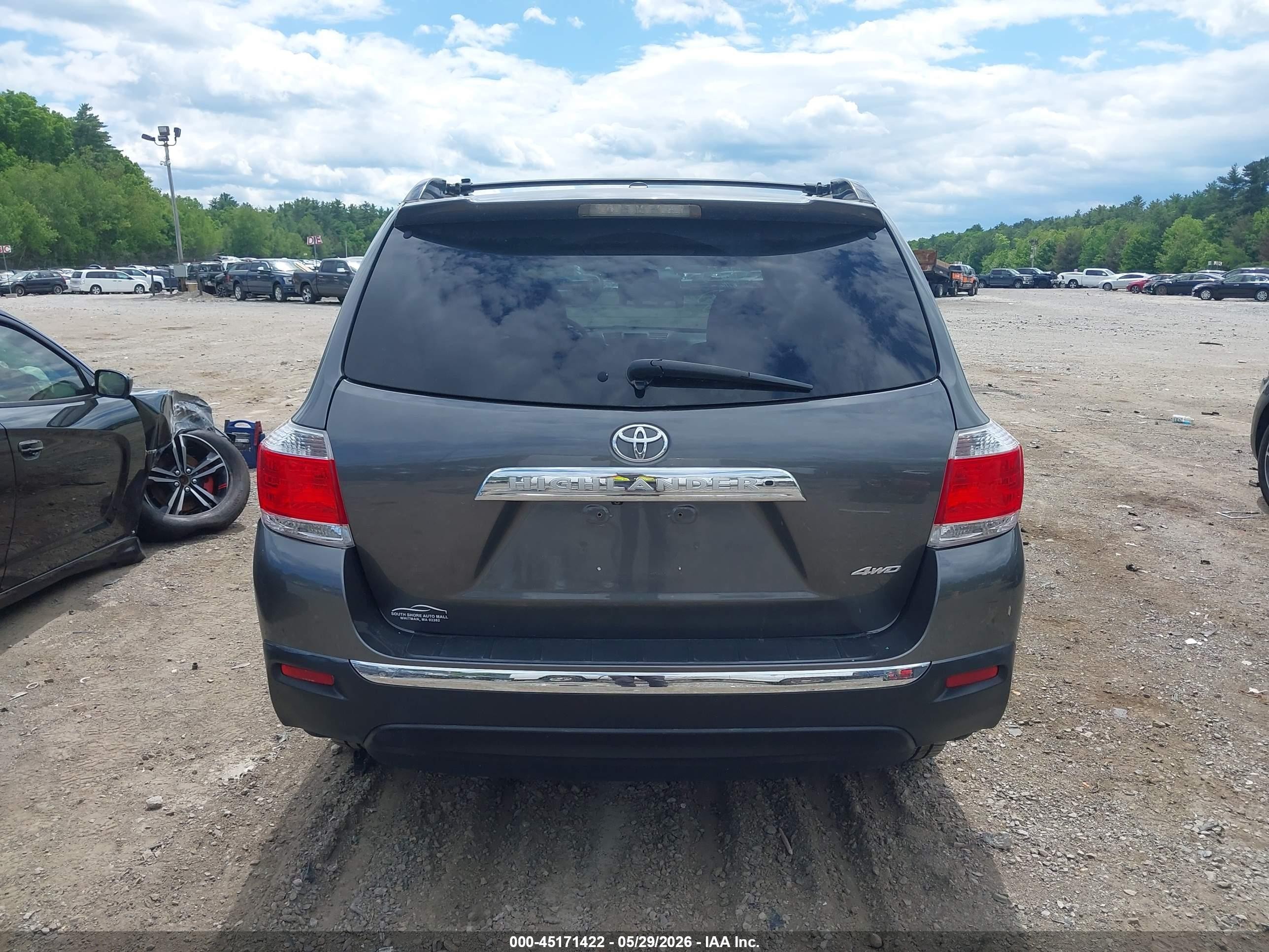 2012 Toyota Highlander Limited V6 Gray vin: 5TDDK3EH2CS093651