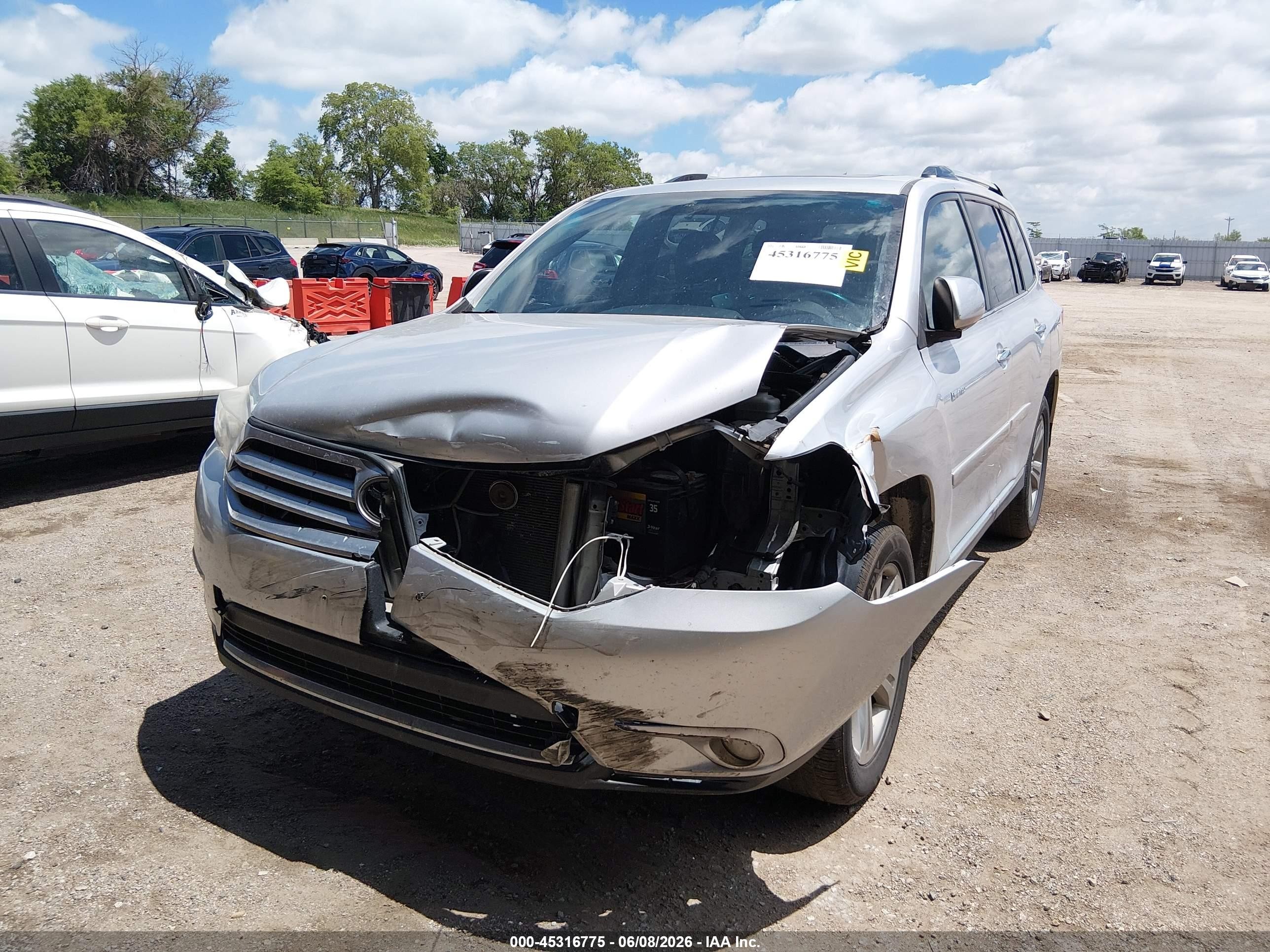 2012 Toyota Highlander Limited V6 Silver vin: 5TDDK3EH2CS096694