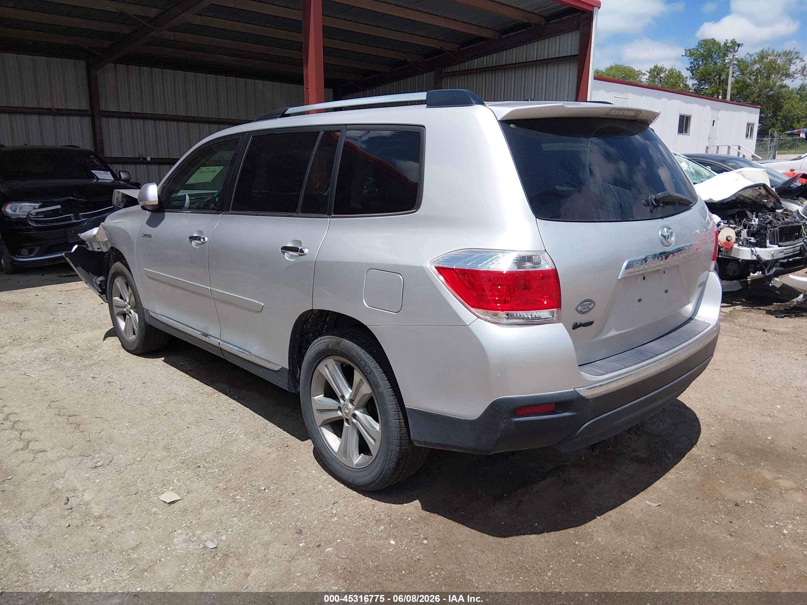 2012 Toyota Highlander Limited V6 Silver vin: 5TDDK3EH2CS096694