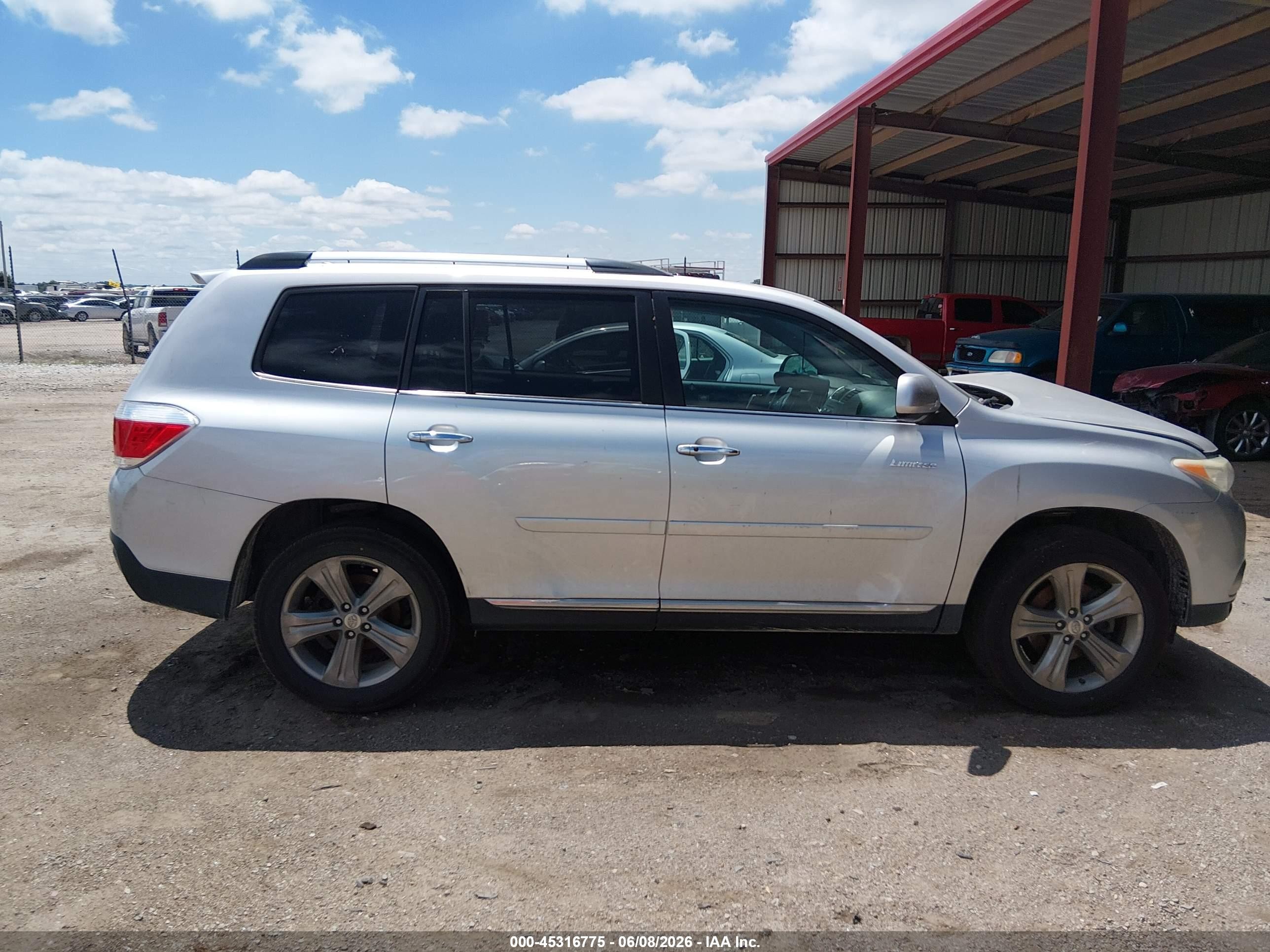 2012 Toyota Highlander Limited V6 Silver vin: 5TDDK3EH2CS096694