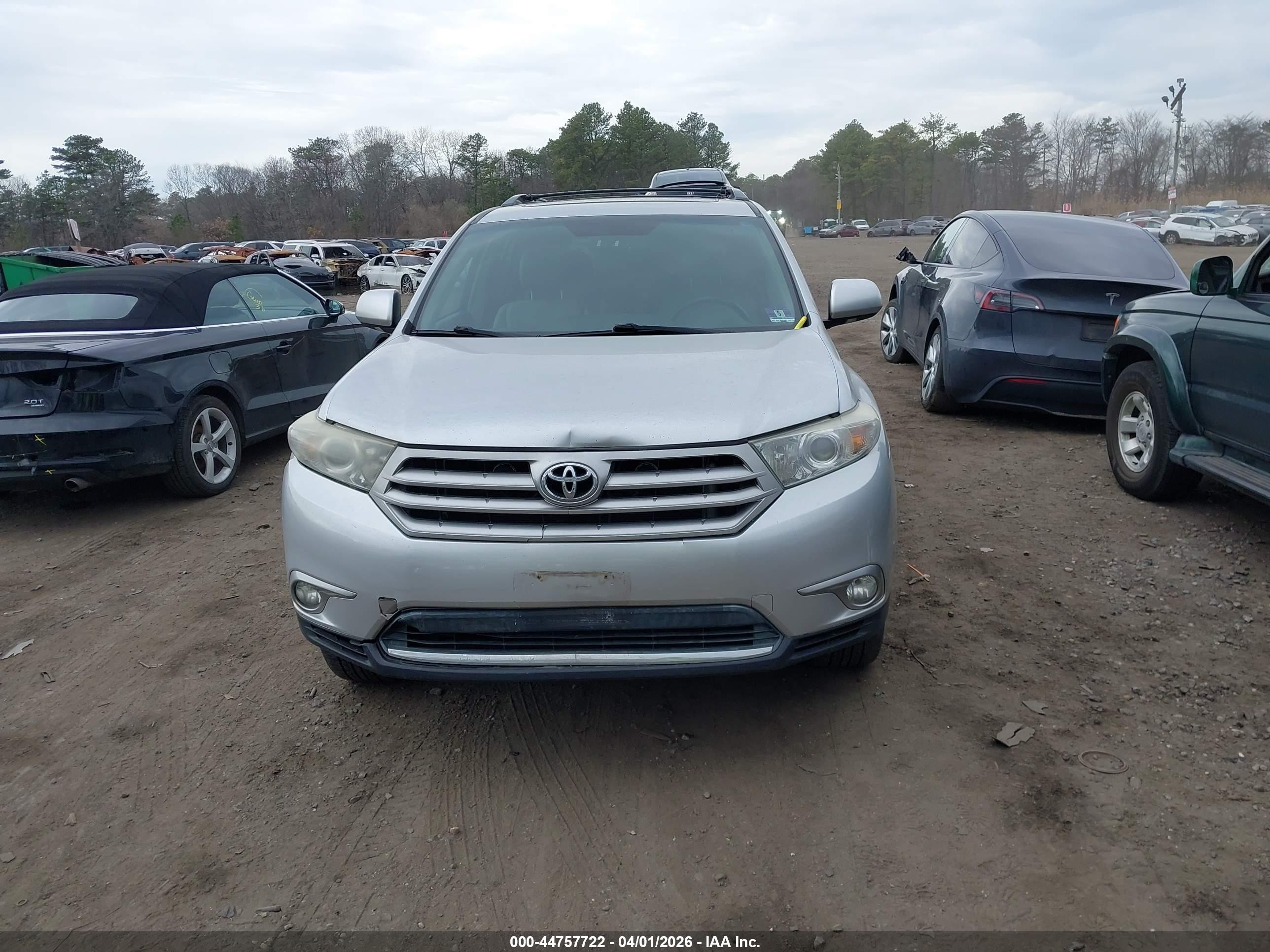 2012 Toyota Highlander Limited V6 Серебряный vin: 5TDDK3EH2CS113185