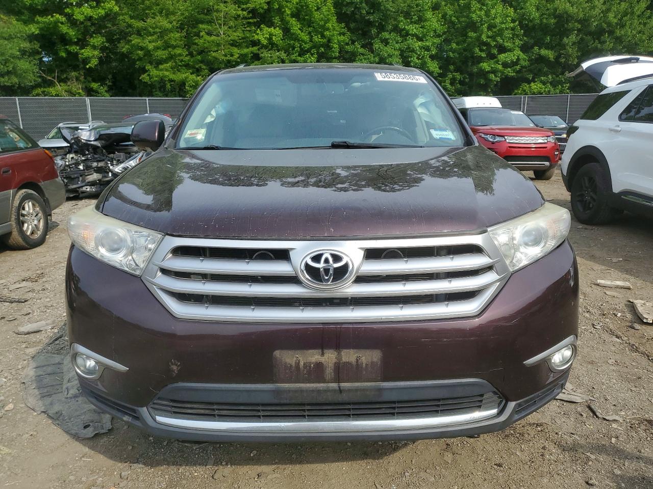 2012 Toyota Highlander Limited Burgundy vin: 5TDDK3EH2CS116846