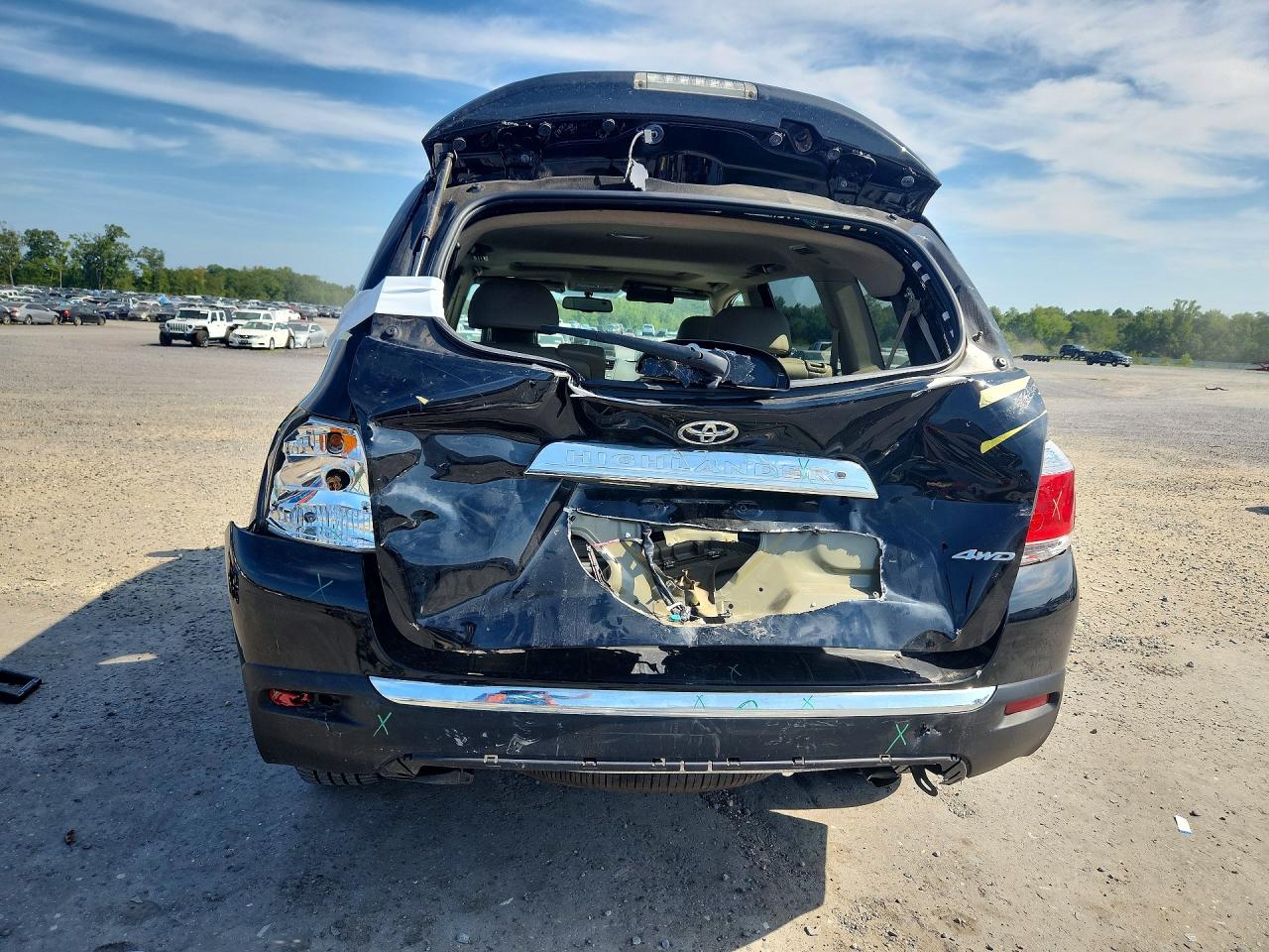 2012 Toyota Highlander Limited Black vin: 5TDDK3EH2CS126616