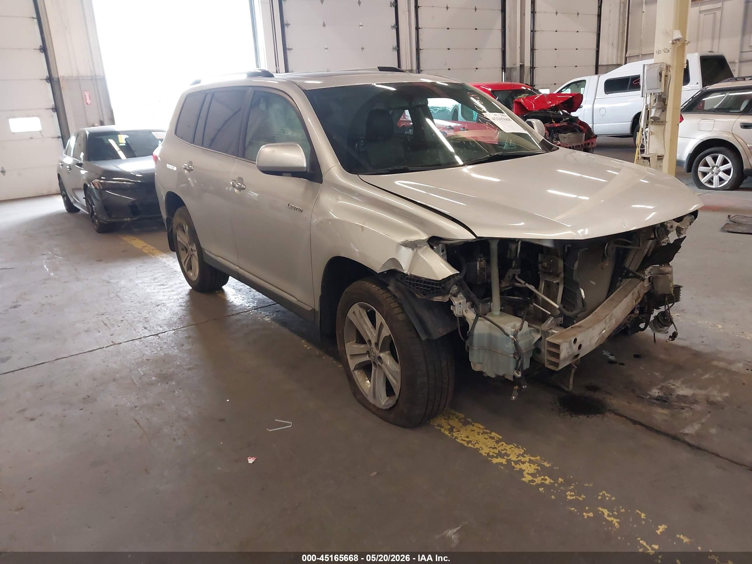 2012 Toyota Highlander Limited V6 Серебряный vin: 5TDDK3EH2CS139429