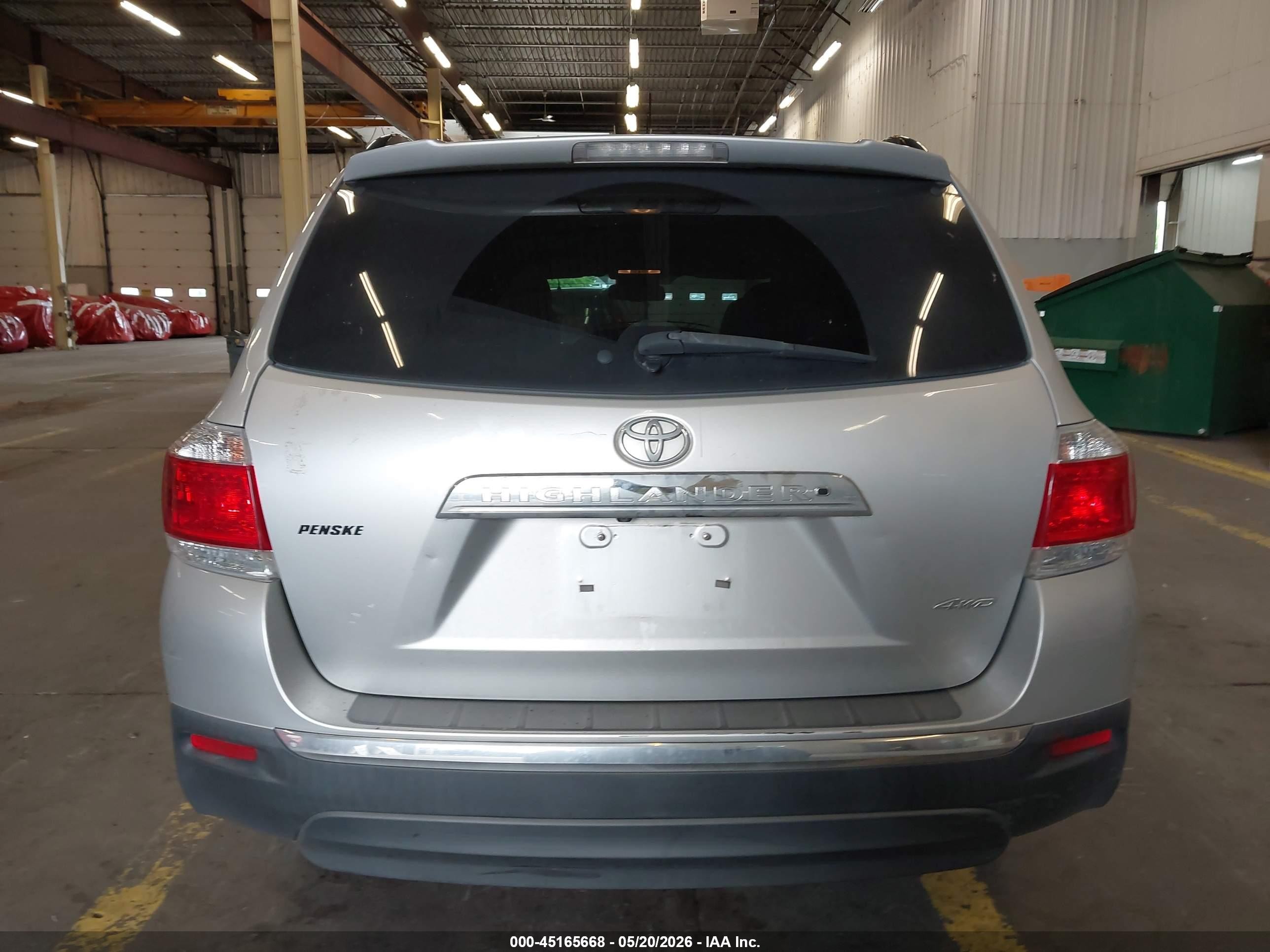 2012 Toyota Highlander Limited V6 Серебряный vin: 5TDDK3EH2CS139429
