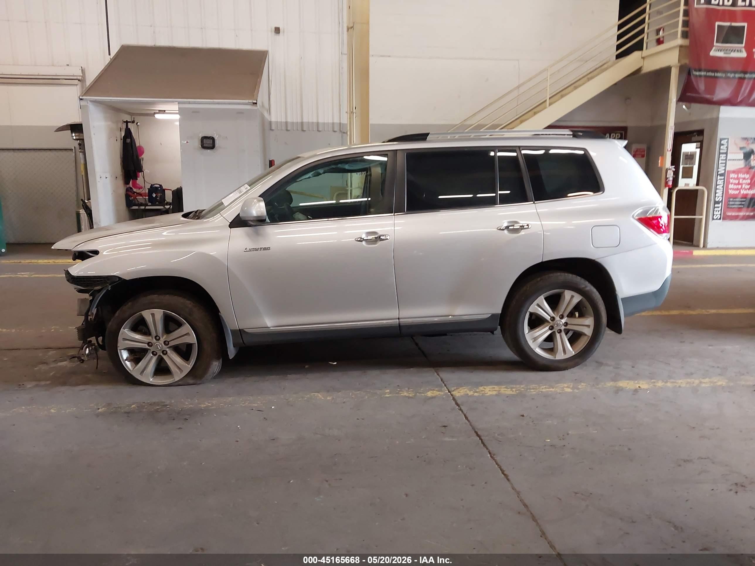 2012 Toyota Highlander Limited V6 Серебряный vin: 5TDDK3EH2CS139429