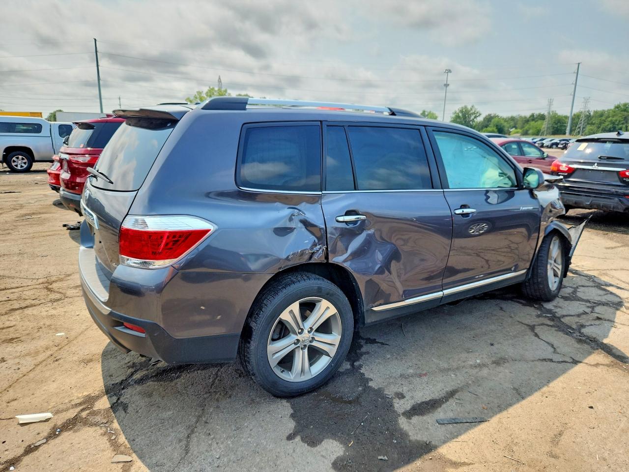 2012 Toyota Highlander Limited Gray vin: 5TDDK3EH2CS167666