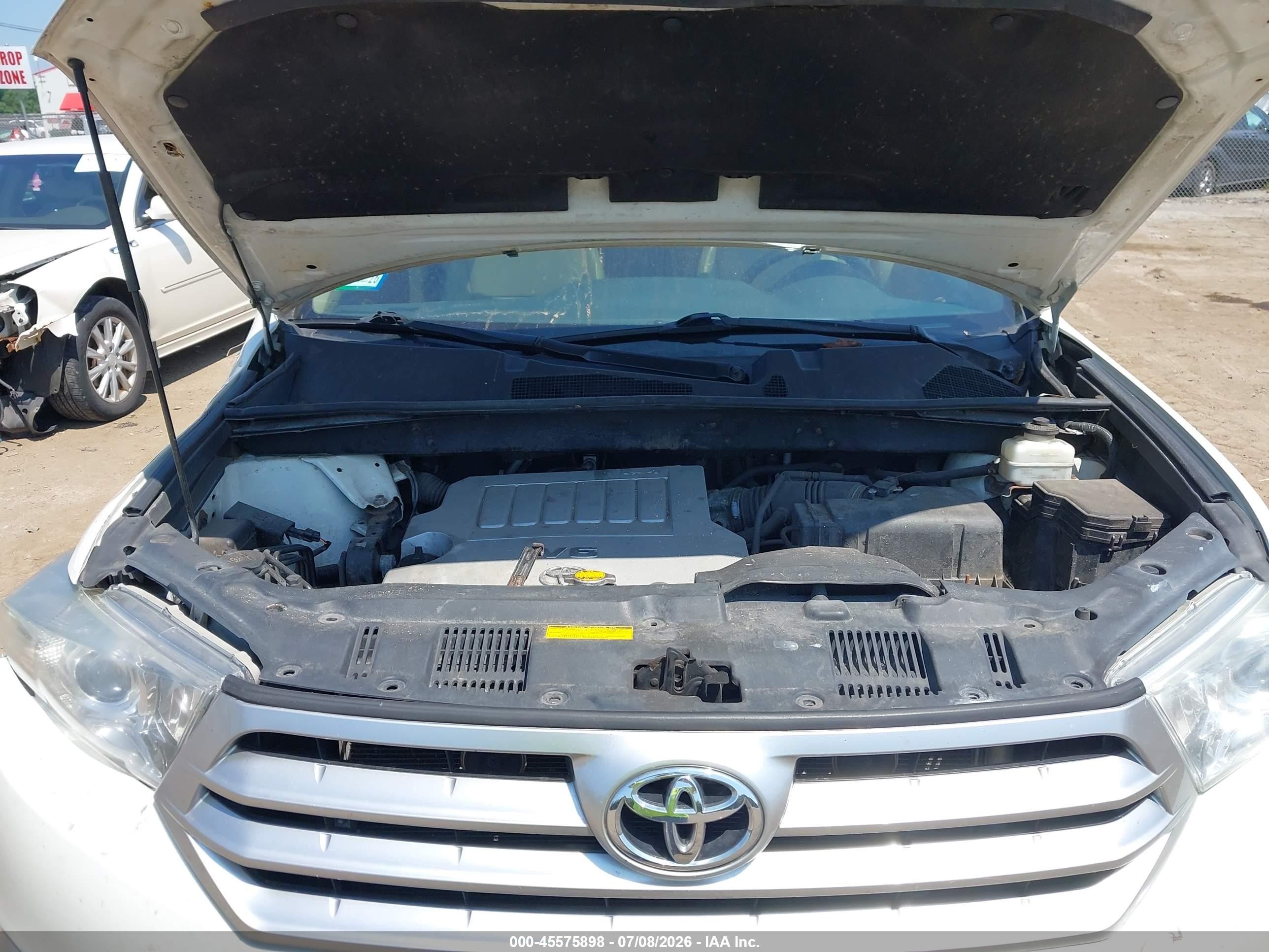 2013 Toyota Highlander Limited V6 White vin: 5TDDK3EH2DS179611