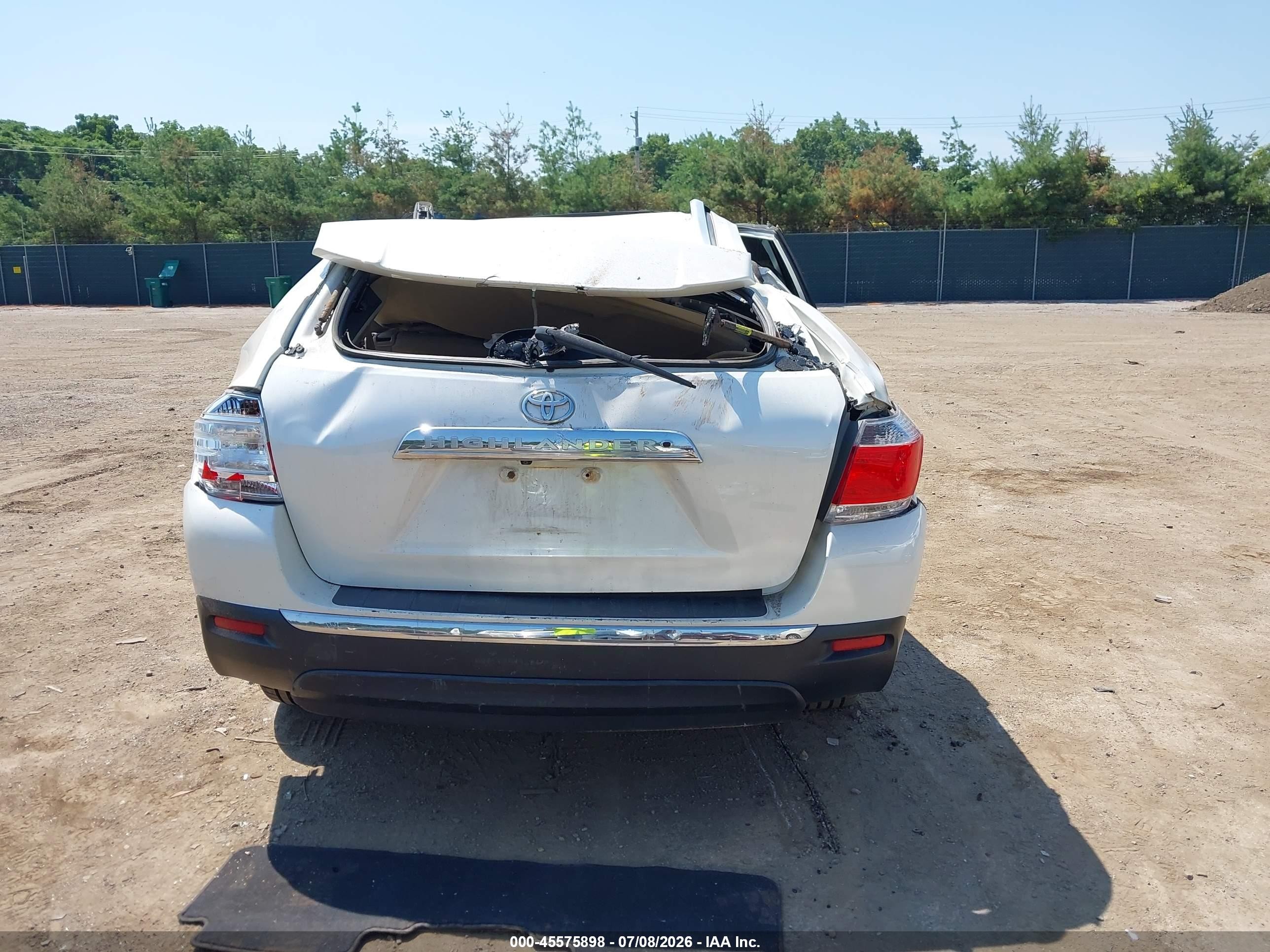 2013 Toyota Highlander Limited V6 White vin: 5TDDK3EH2DS179611