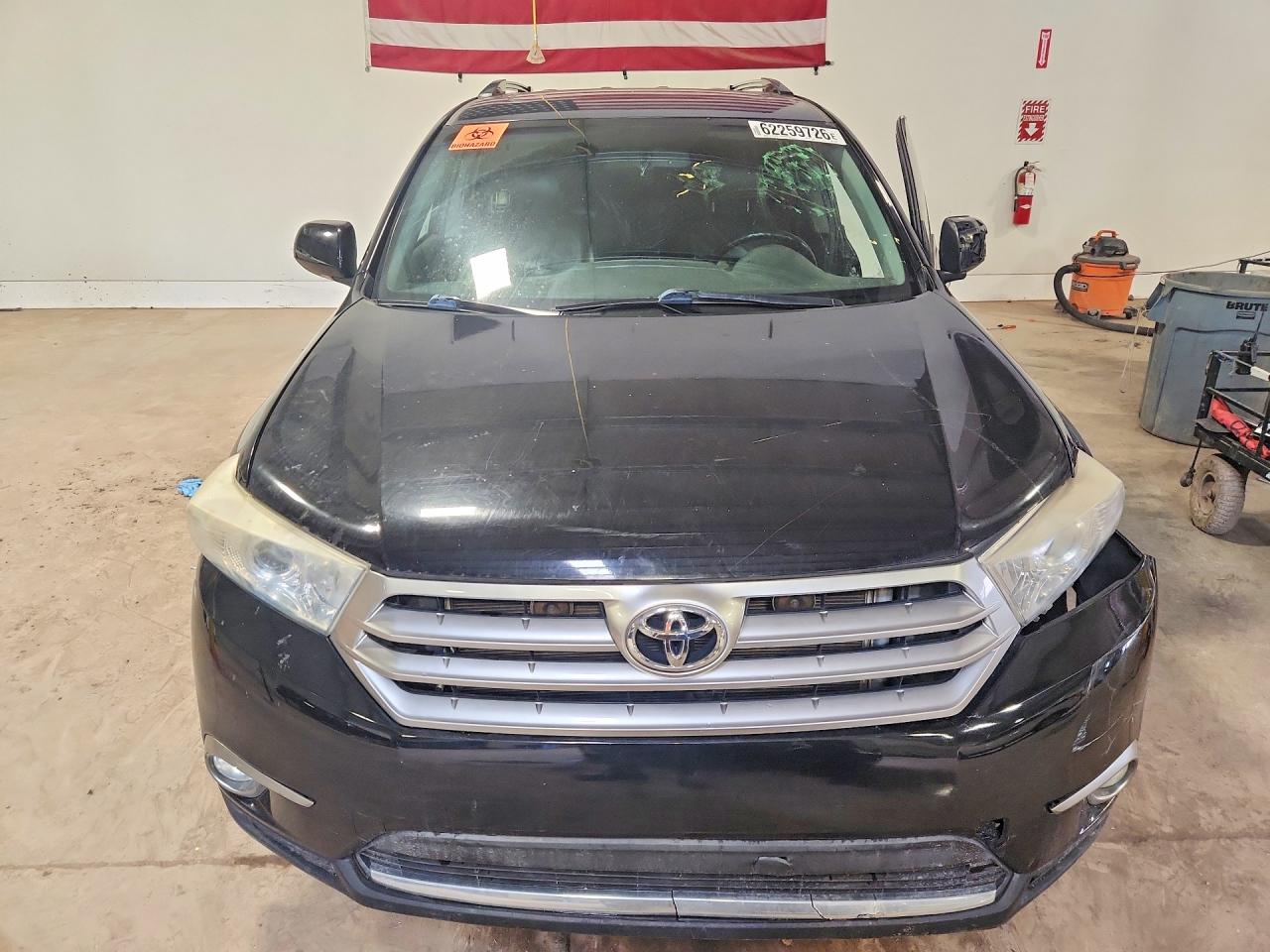 2013 Toyota Highlander Limited Black vin: 5TDDK3EH2DS217726