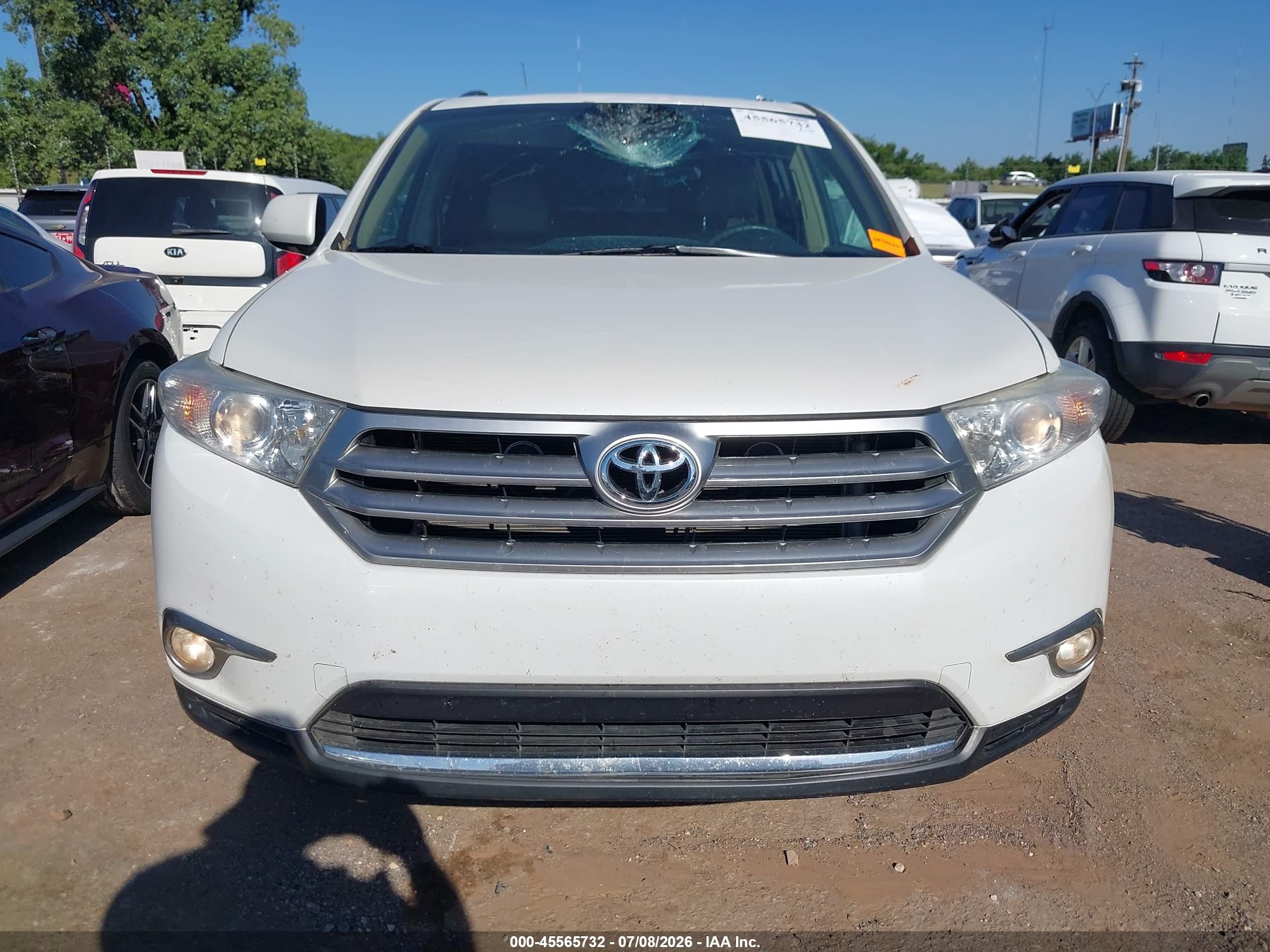 2013 Toyota Highlander Limited V6 Белый vin: 5TDDK3EH2DS226006