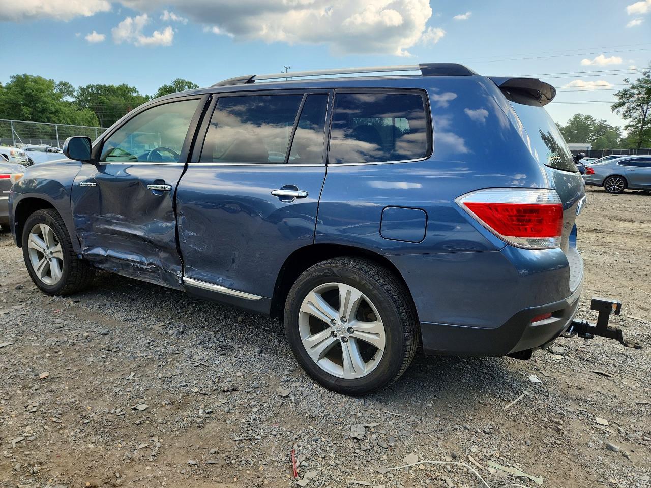 2013 Toyota Highlander Limited Blue vin: 5TDDK3EH2DS229181