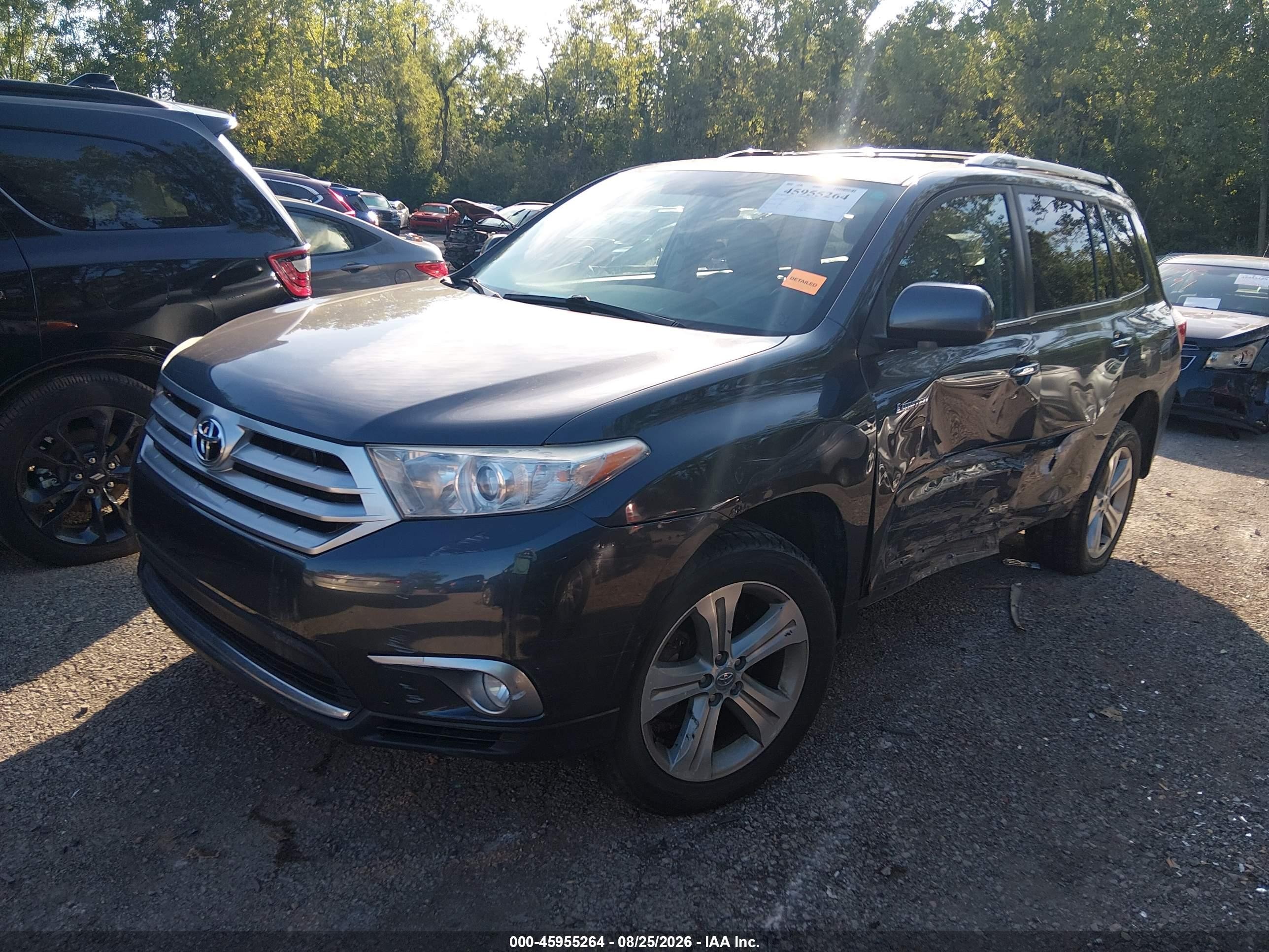 2013 Toyota Highlander Limited V6 Gray vin: 5TDDK3EH2DS233120