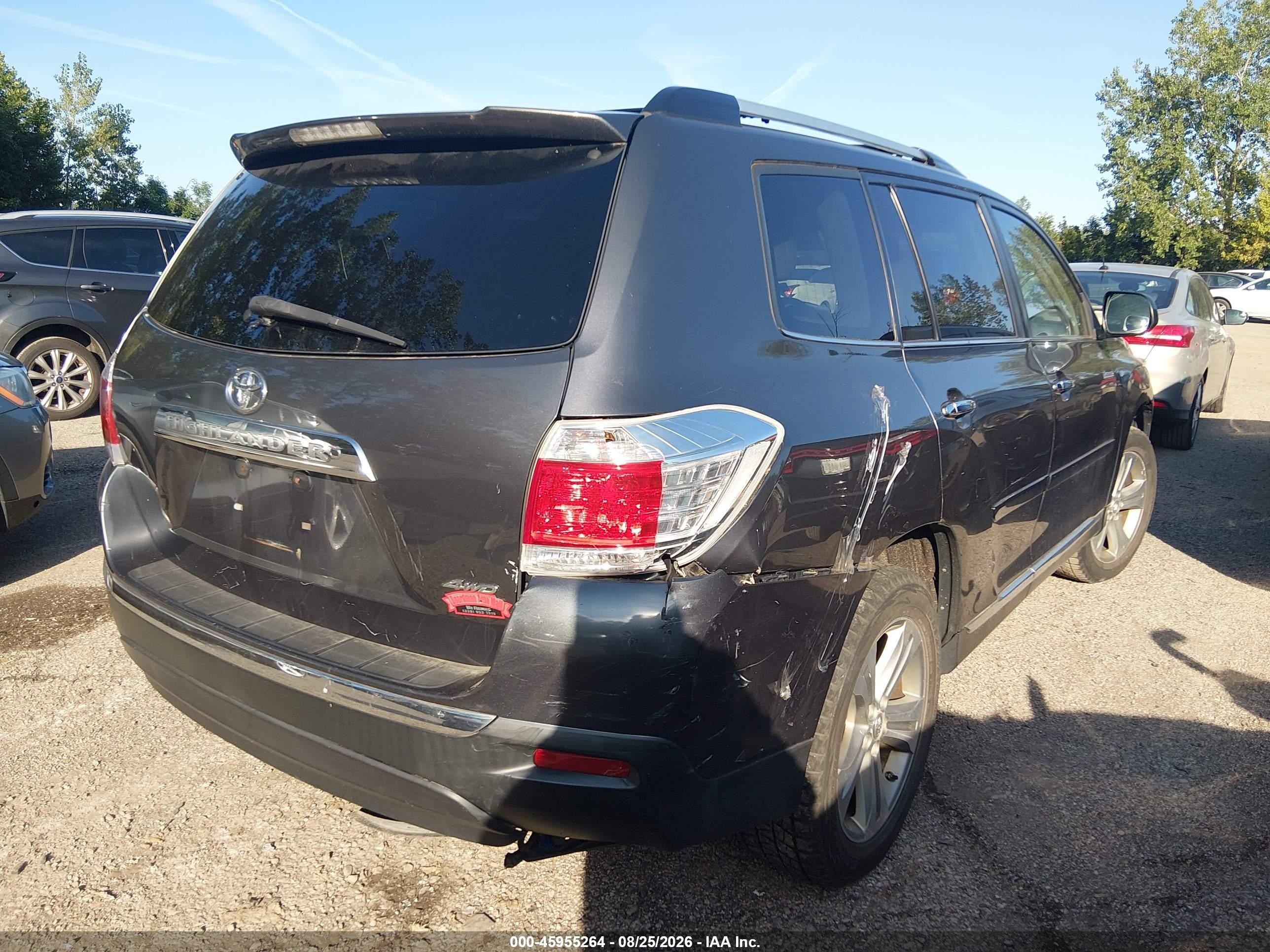2013 Toyota Highlander Limited V6 Gray vin: 5TDDK3EH2DS233120